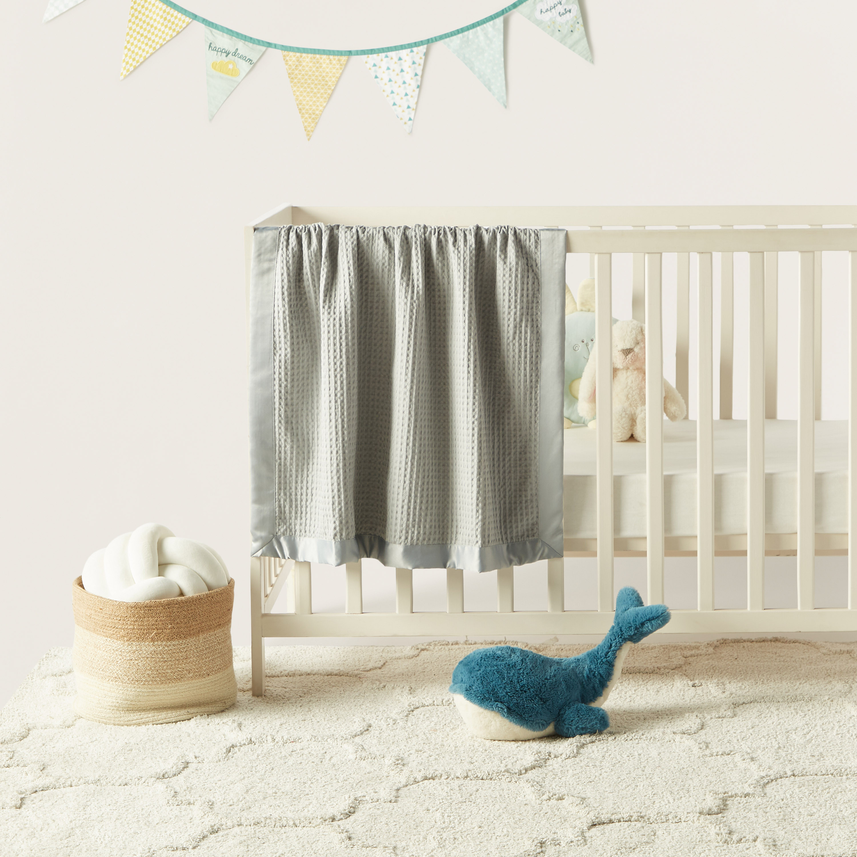 Giggles Waffle Textured Blanket - 80x100 cm-baby-nursery-blanketsandswaddles-blanketsandquilts-image-1