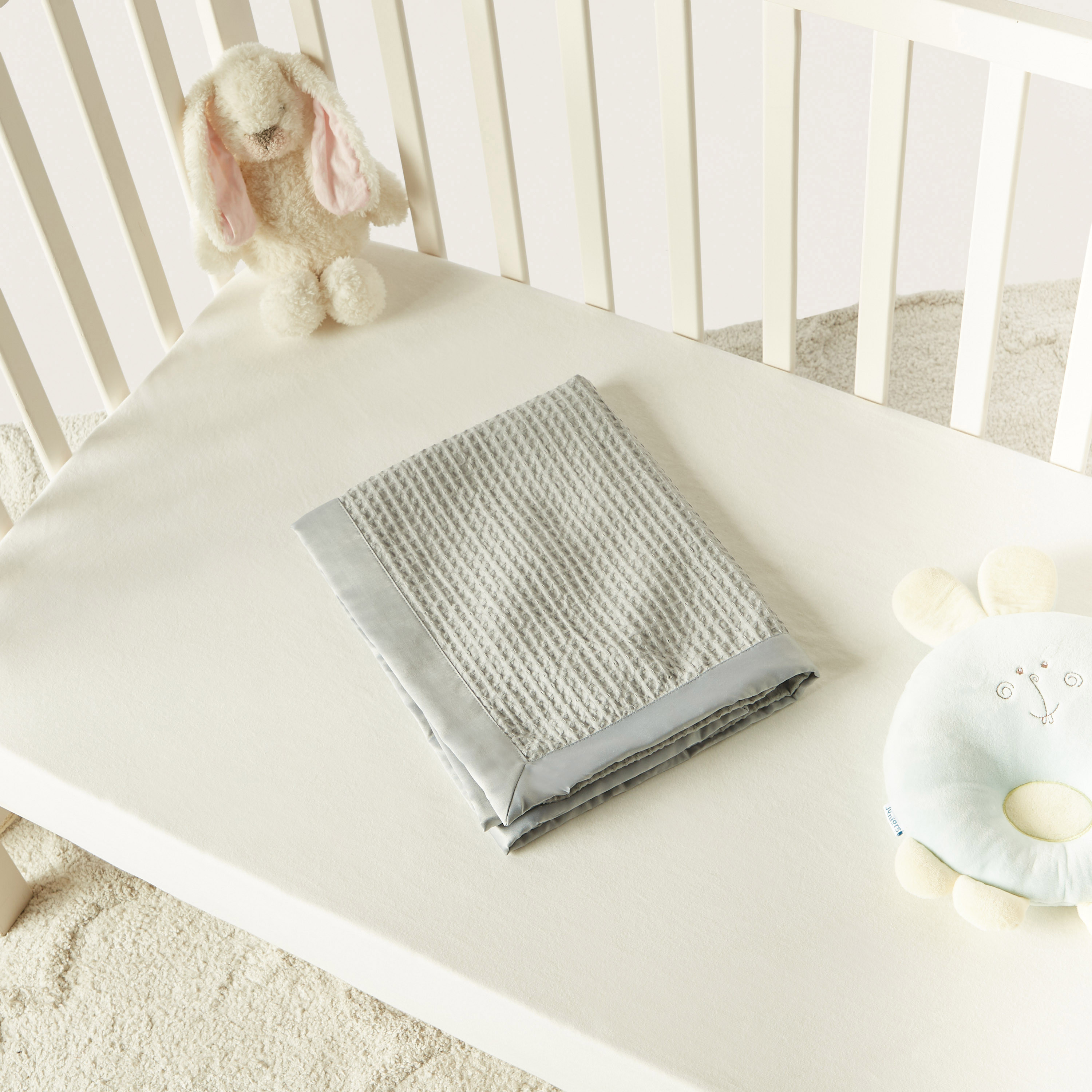 Giggles Waffle Textured Blanket - 80x100 cm-baby-nursery-blanketsandswaddles-blanketsandquilts-image-4