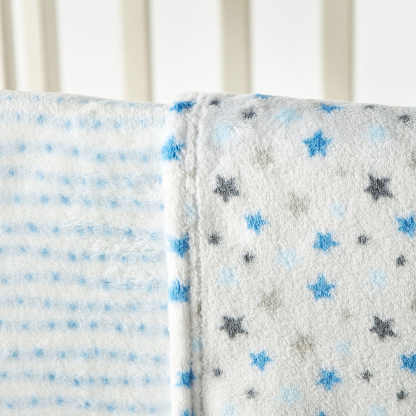 Juniors Printed 2-Piece Baby Blanket Set - 76x102 cms-Blankets and Throws-image-1