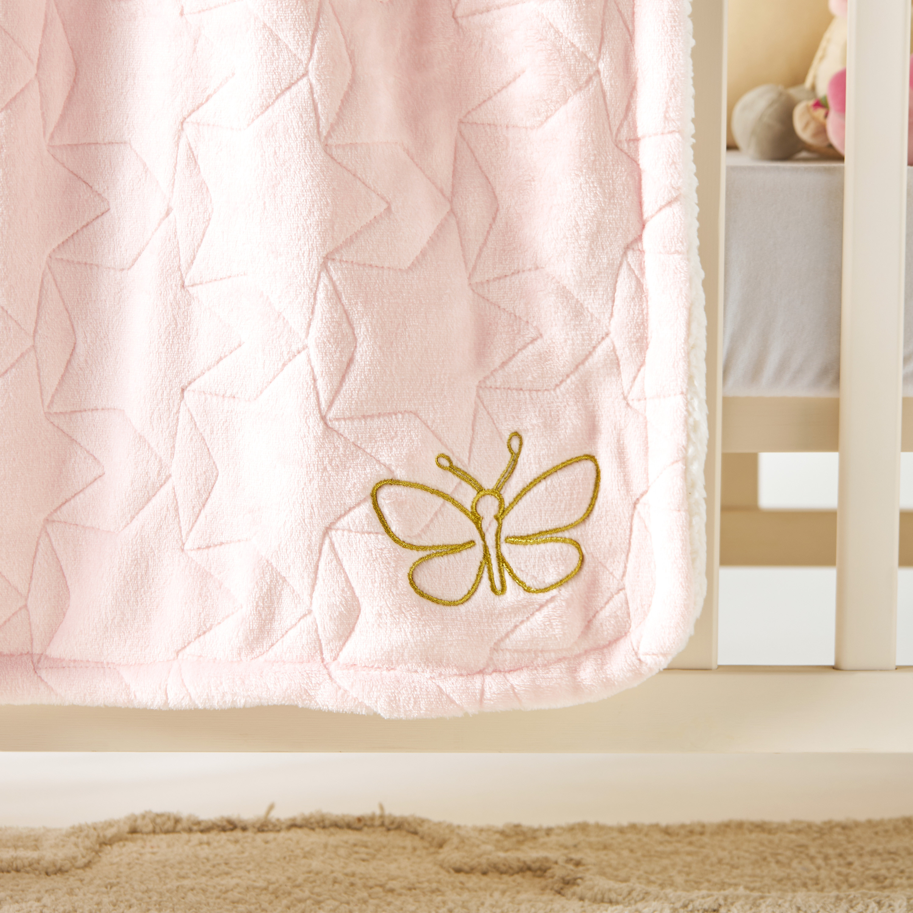 بطانية مبطنة بتفاصيل مطرزة من جونيورز - 76x102 سم-baby-nursery-blanketsandswaddles-blanketsandquilts-image-3