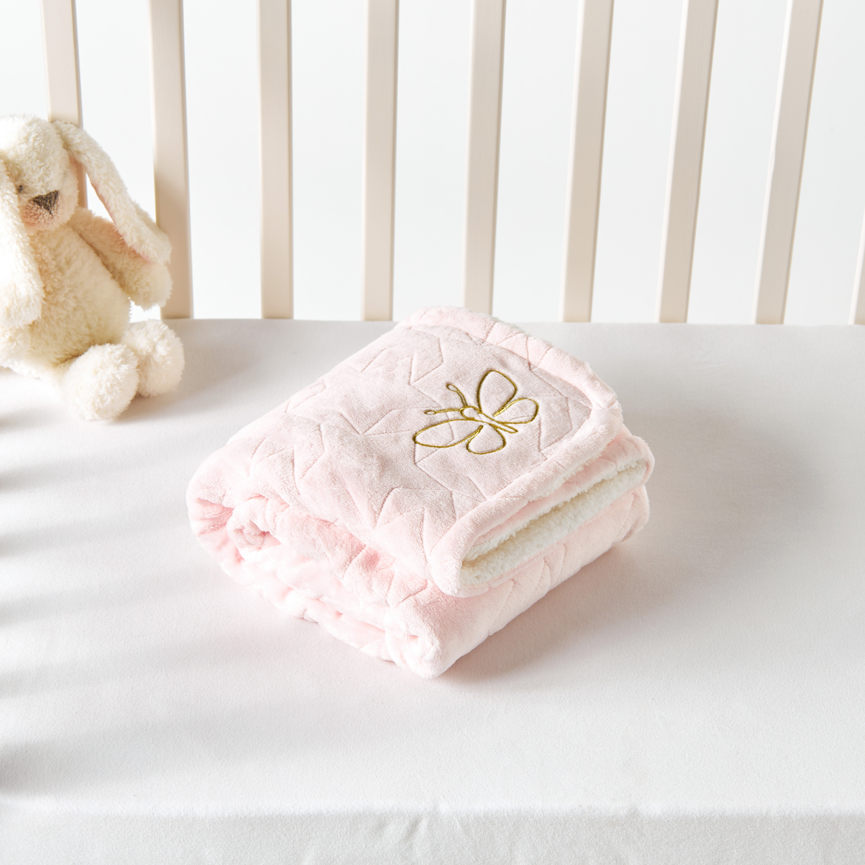 بطانية مبطنة بتفاصيل مطرزة من جونيورز - 76x102 سم-baby-nursery-blanketsandswaddles-blanketsandquilts-image-4
