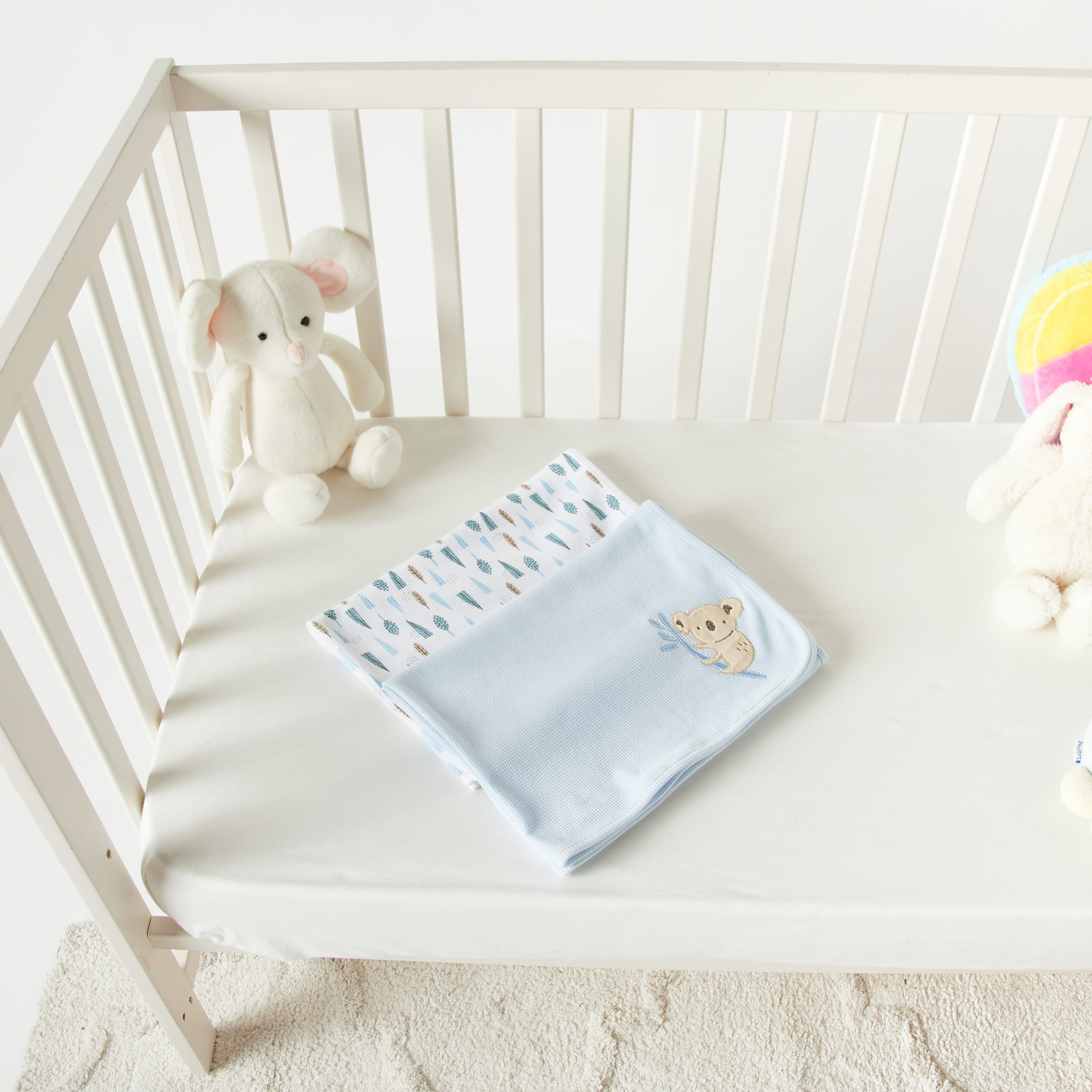 Juniors 2-Piece Waffle Receiving Blanket Set - 76x102 cm-baby-nursery-blanketsandswaddles-receivingblankets-image-4