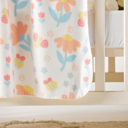 Juniors All-Over Floral Print Fleece Baby Blanket-Blankets and Throws-image-2