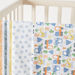Juniors 3-Piece Printed Flannel Swaddle Wrap Set - 75x75 cms-Swaddles and Sleeping Bags-thumbnail-1