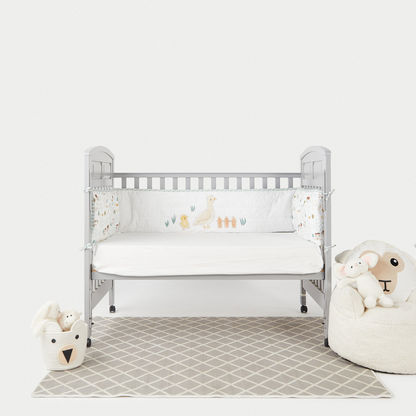 Giggles Farm Print Cot Bumper - 30x400 cm-Baby Bedding-image-0