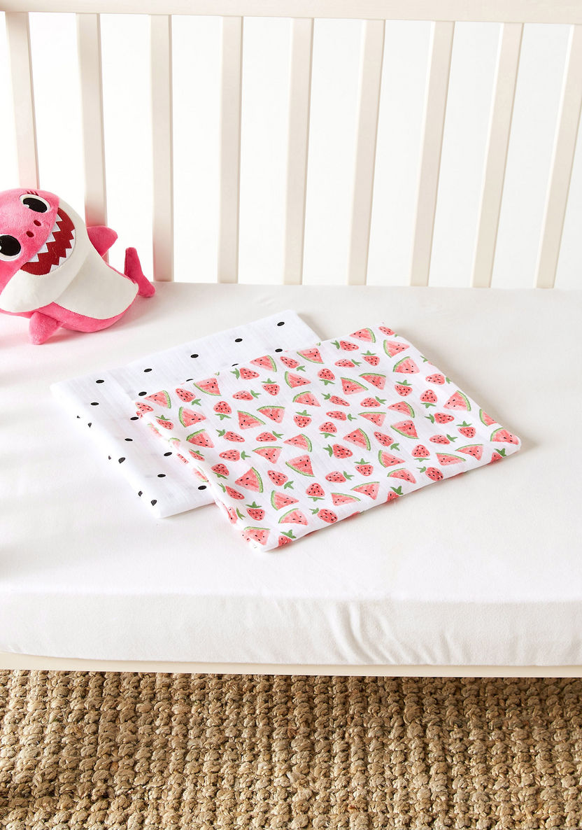 Juniors 2-Piece Swaddle Set -100x100 cms-Blankets and Throws-image-3