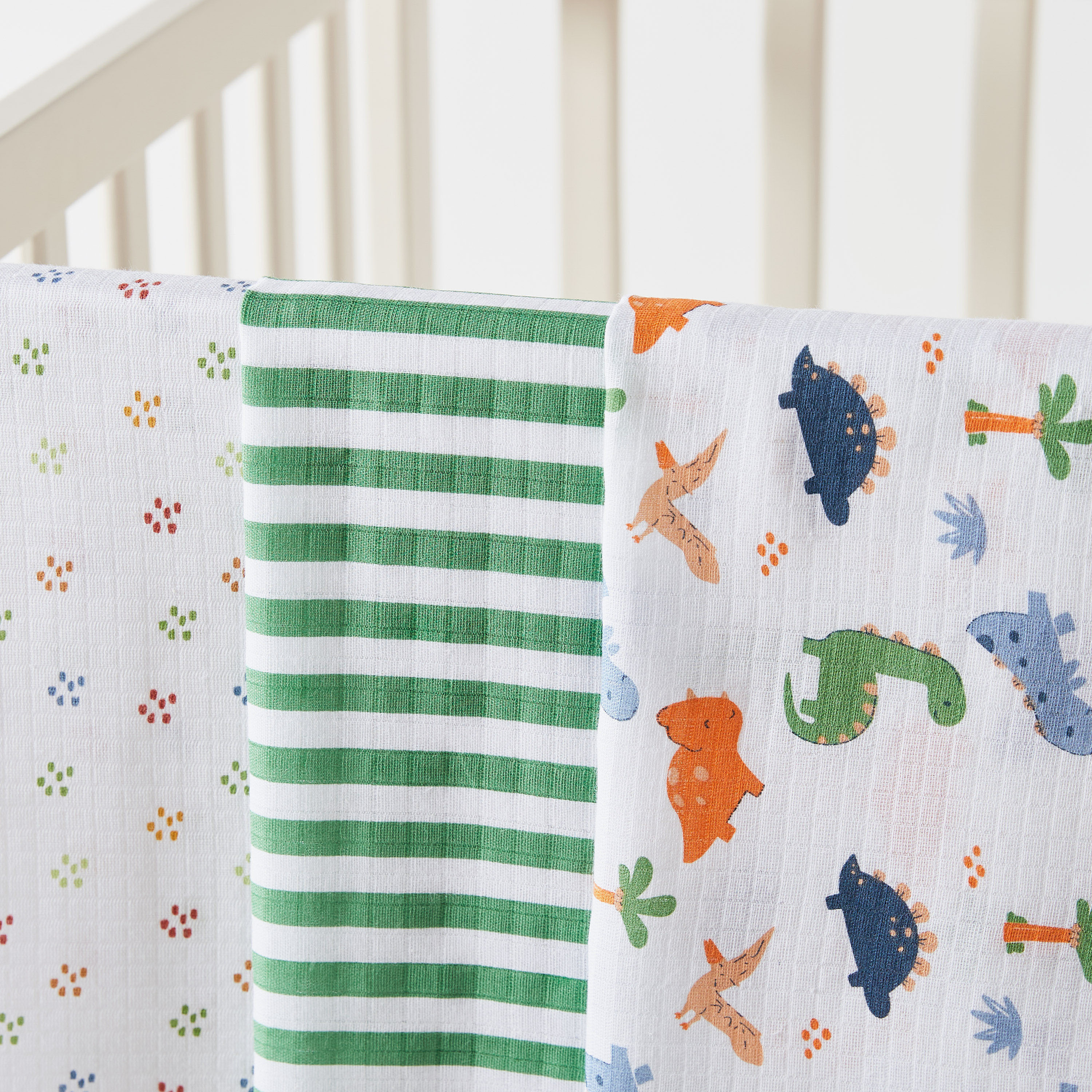 Juniors 3-Piece Swaddle Blanket Set - 100x100 cms-baby-nursery-blanketsandswaddles-blanketsandquilts-image-2