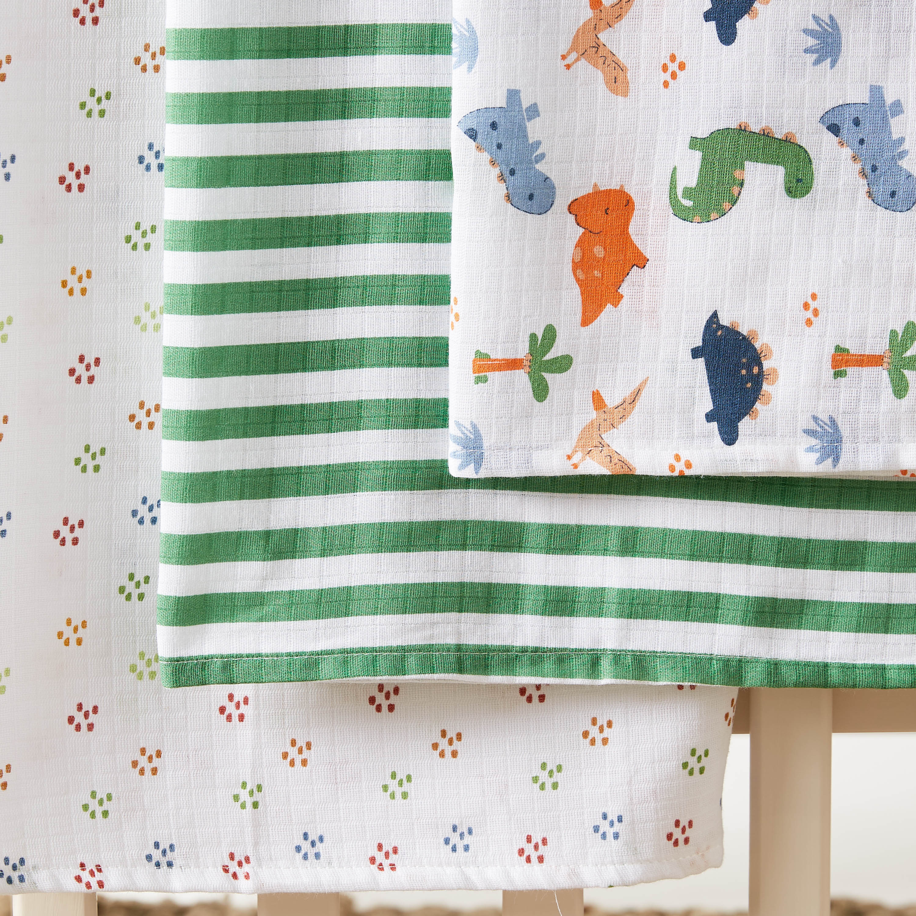 Juniors 3-Piece Swaddle Blanket Set - 100x100 cms-baby-nursery-blanketsandswaddles-blanketsandquilts-image-3