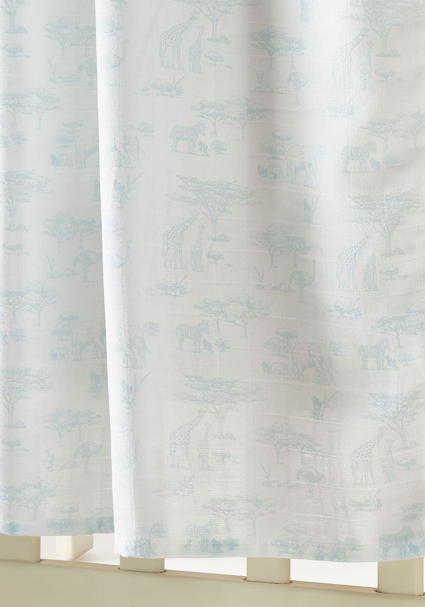 Giggles Safari Print Bamboo Muslin Swaddle Blanket - 120x120 cms-Swaddles and Sleeping Bags-image-2