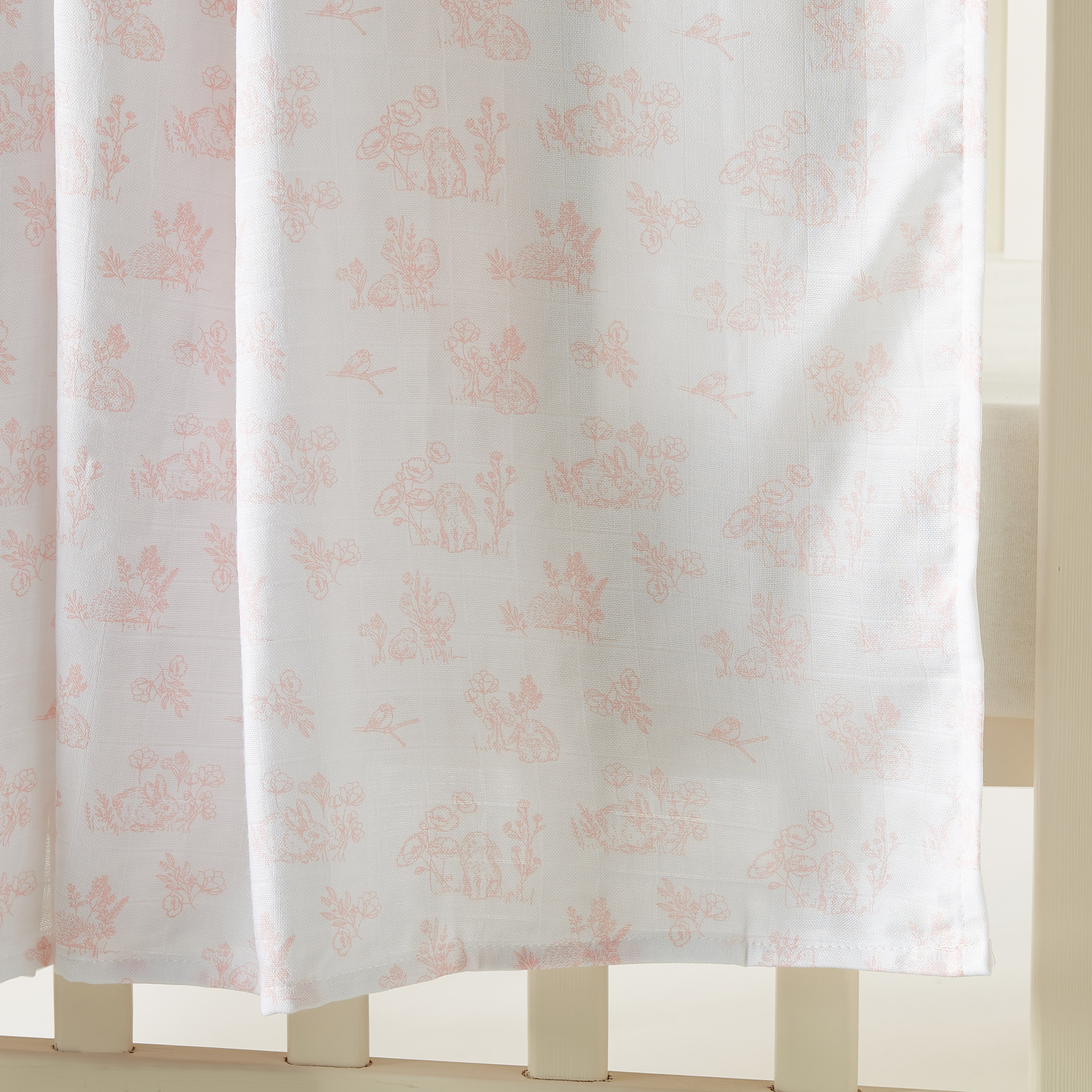 Giggles Bunny Print Bamboo Muslin Swaddle Blanket - 120x120 cms-baby-nursery-blanketsandswaddles-swaddlesandsleepingbags-image-3
