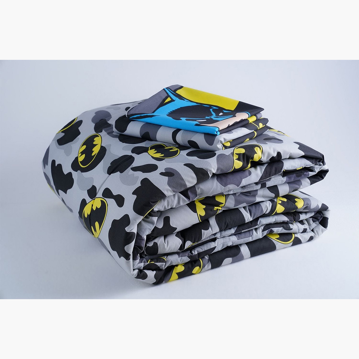 طقم لحاف 3 قطع بطبعات باتمان - 160x220 سم-baby-nursery-toddlerbedding-image-6