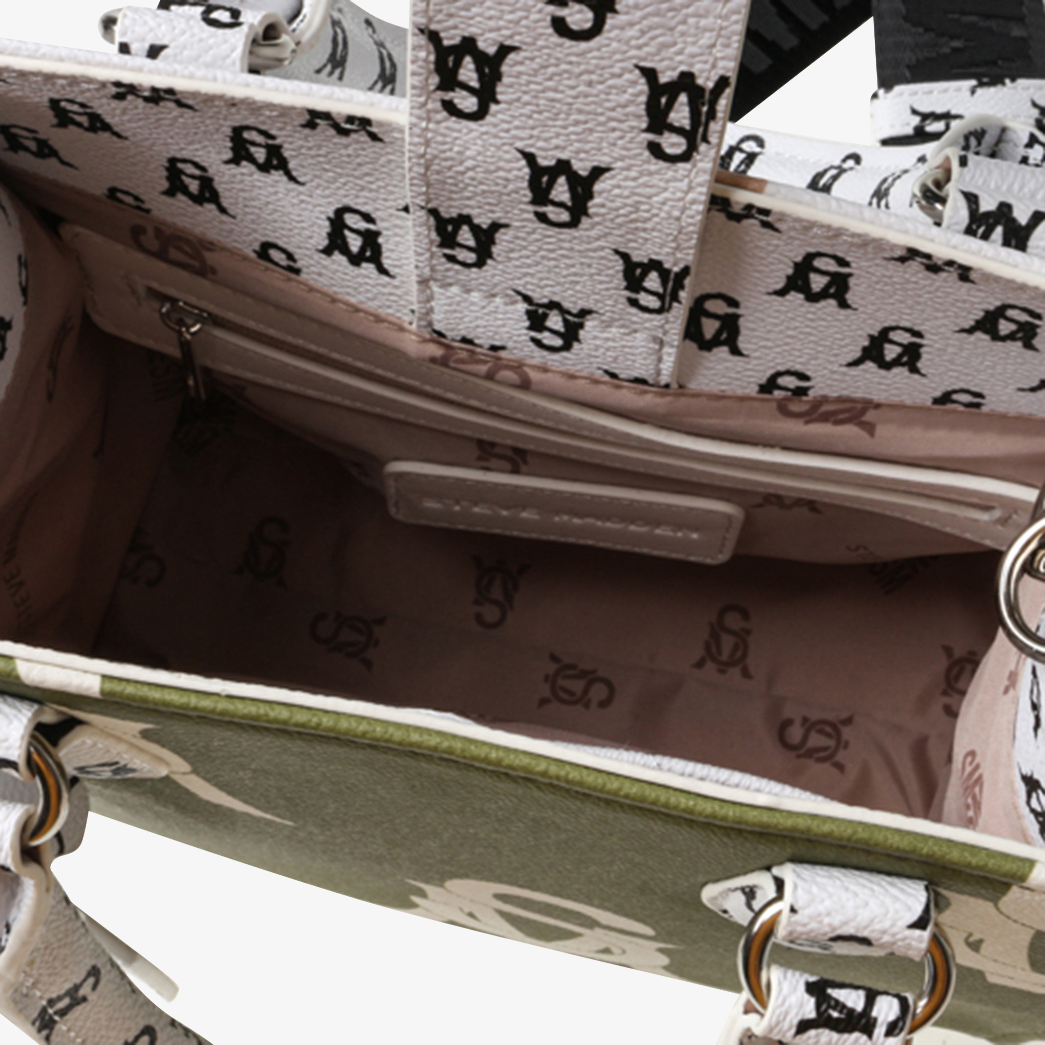 Shop Steve Madden Monogram Print Crossbody Bag with