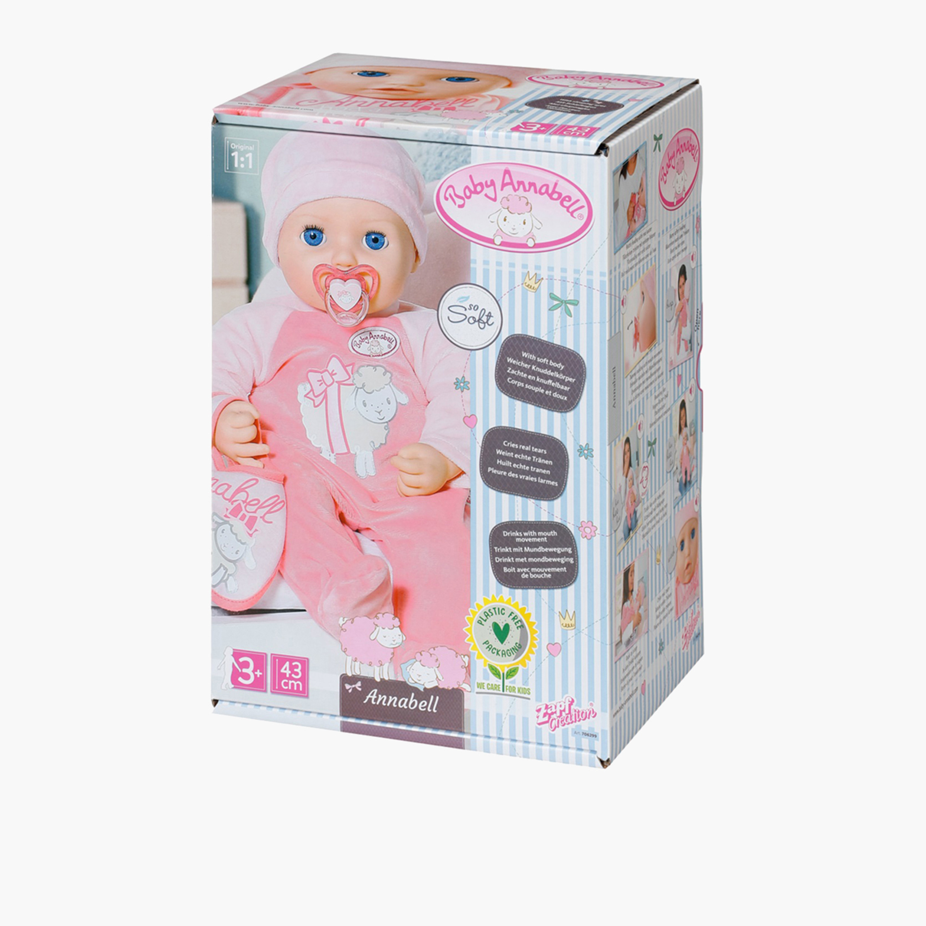 دمية أنابيل من بيبي أنابيل - 43 سم-toys-dollsandplaysets-dolls-image-1