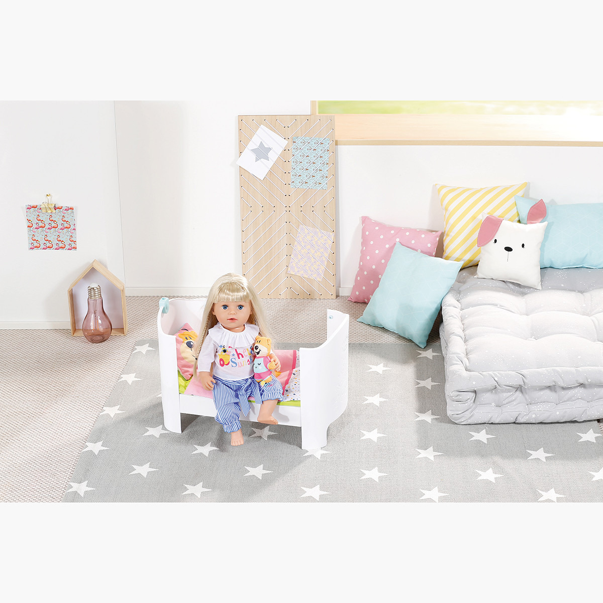 دمية سوفت تاتش سيستر بلوند من بيبي بورن- 43 سم-toys-dollsandplaysets-dolls-image-5
