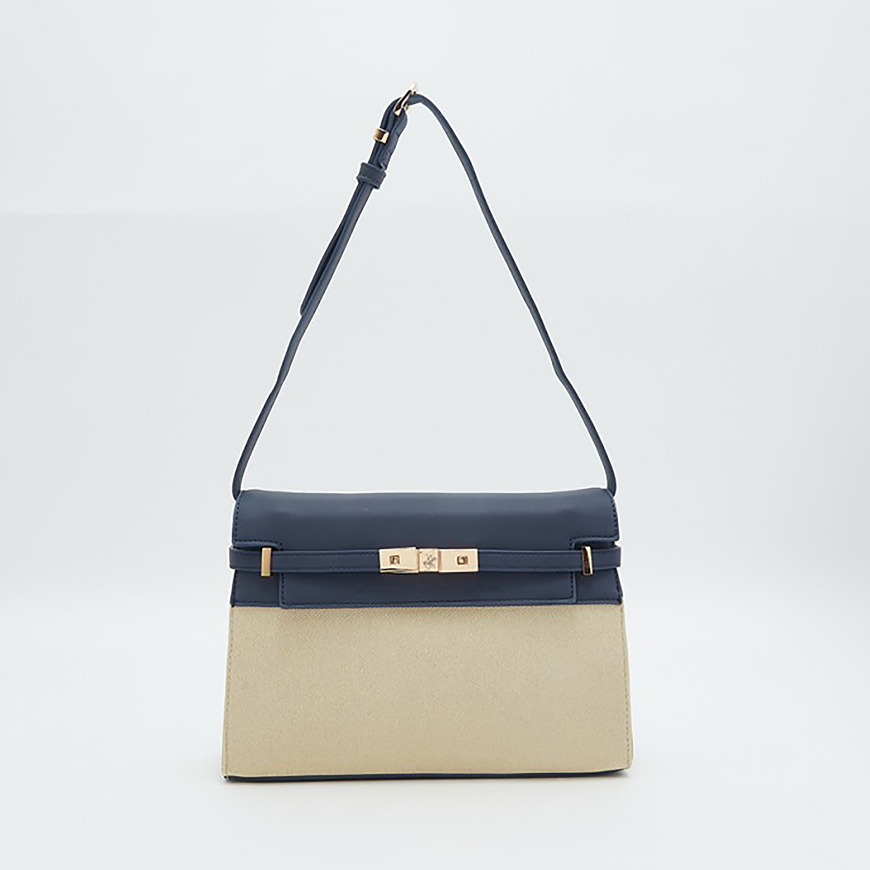 Beverly Hills Polo Club Women Navy Blue Solid Shoulder Bag-women-bagsandwallets-handbags-image-9