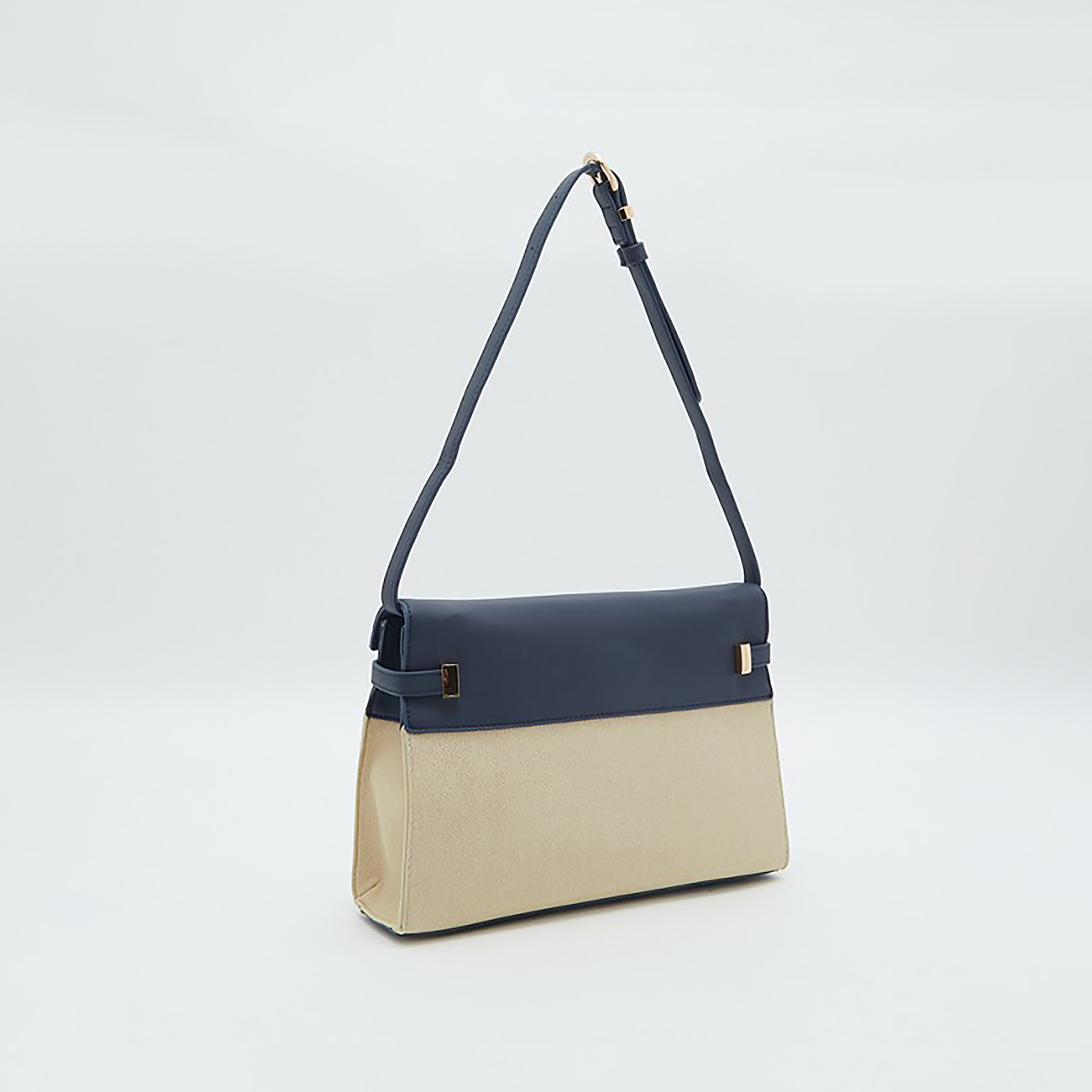 Beverly Hills Polo Club Women Navy Blue Solid Shoulder Bag-women-bagsandwallets-handbags-image-10