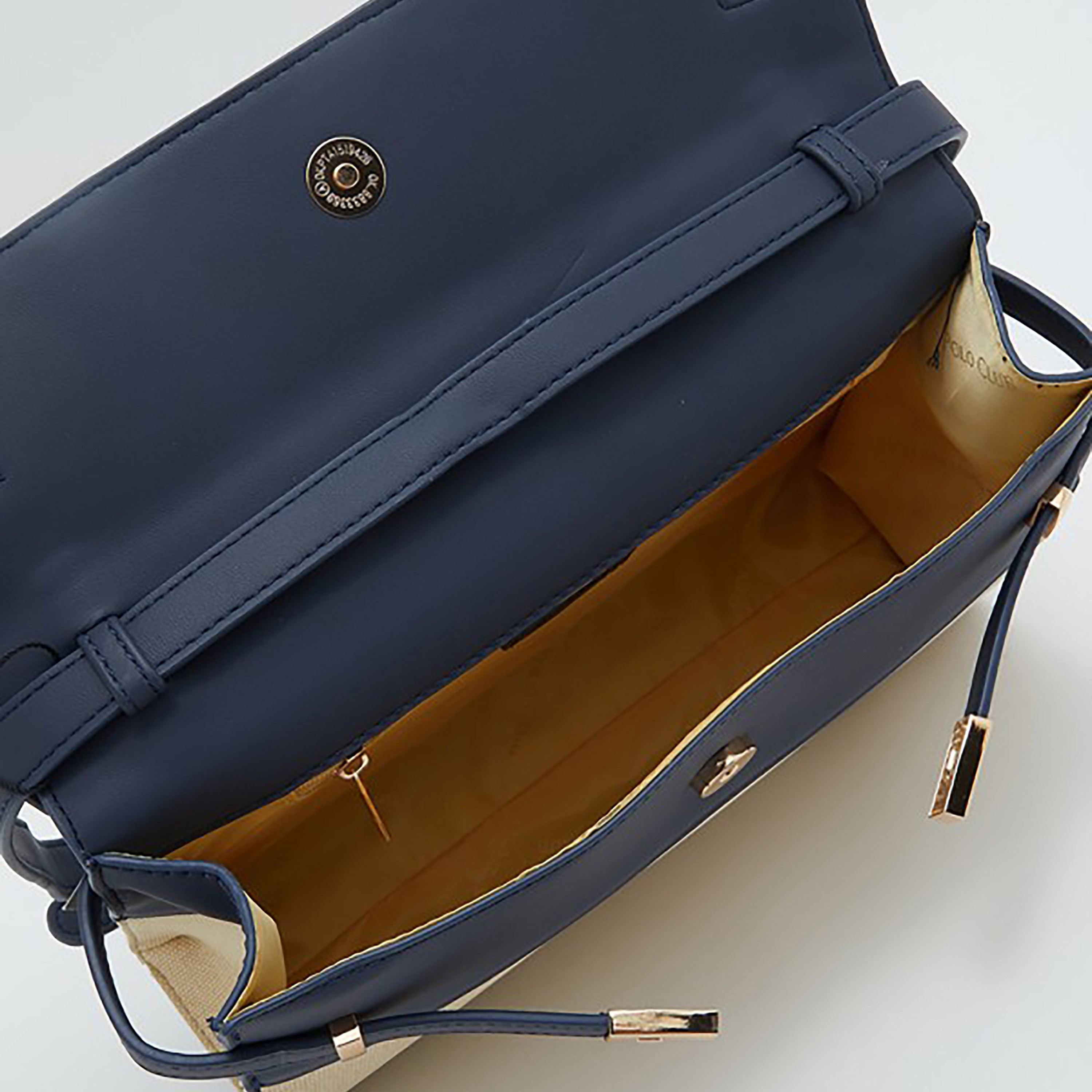 Beverly Hills Polo Club Women Navy Blue Solid Shoulder Bag-women-bagsandwallets-handbags-image-12