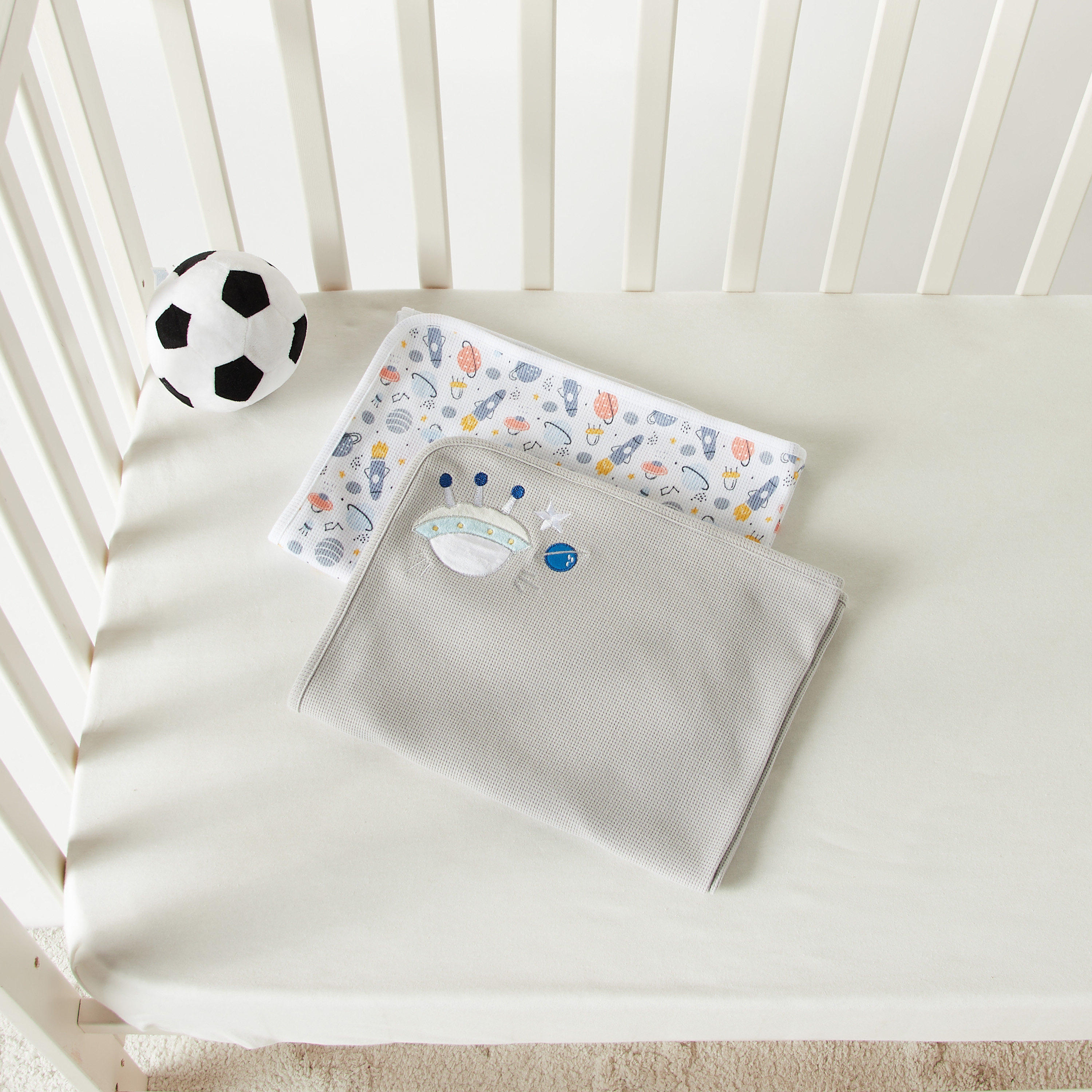 Juniors 2-Piece Waffle Receiving Blanket Set - 76x102 cm-baby-nursery-blanketsandswaddles-receivingblankets-image-4