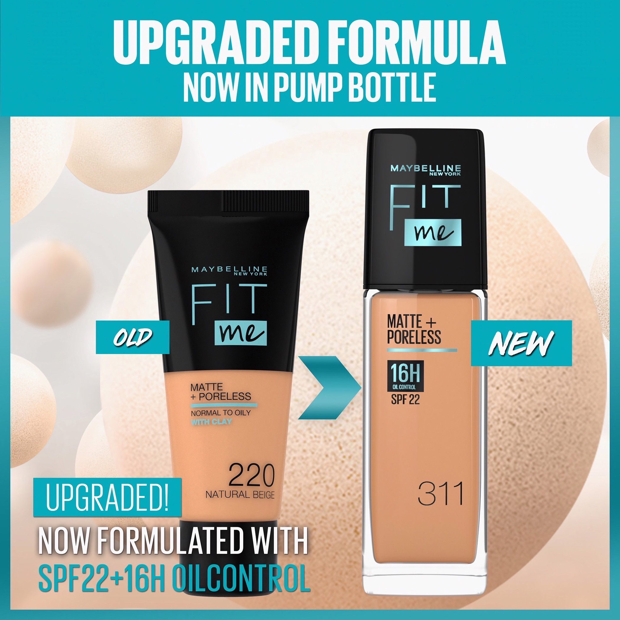 Maybelline New York Fit Me 111 Matte+Poreless SPF 22 Liquid Foundation-beautyandpersonalcare-makeup-face-foundations-image-2