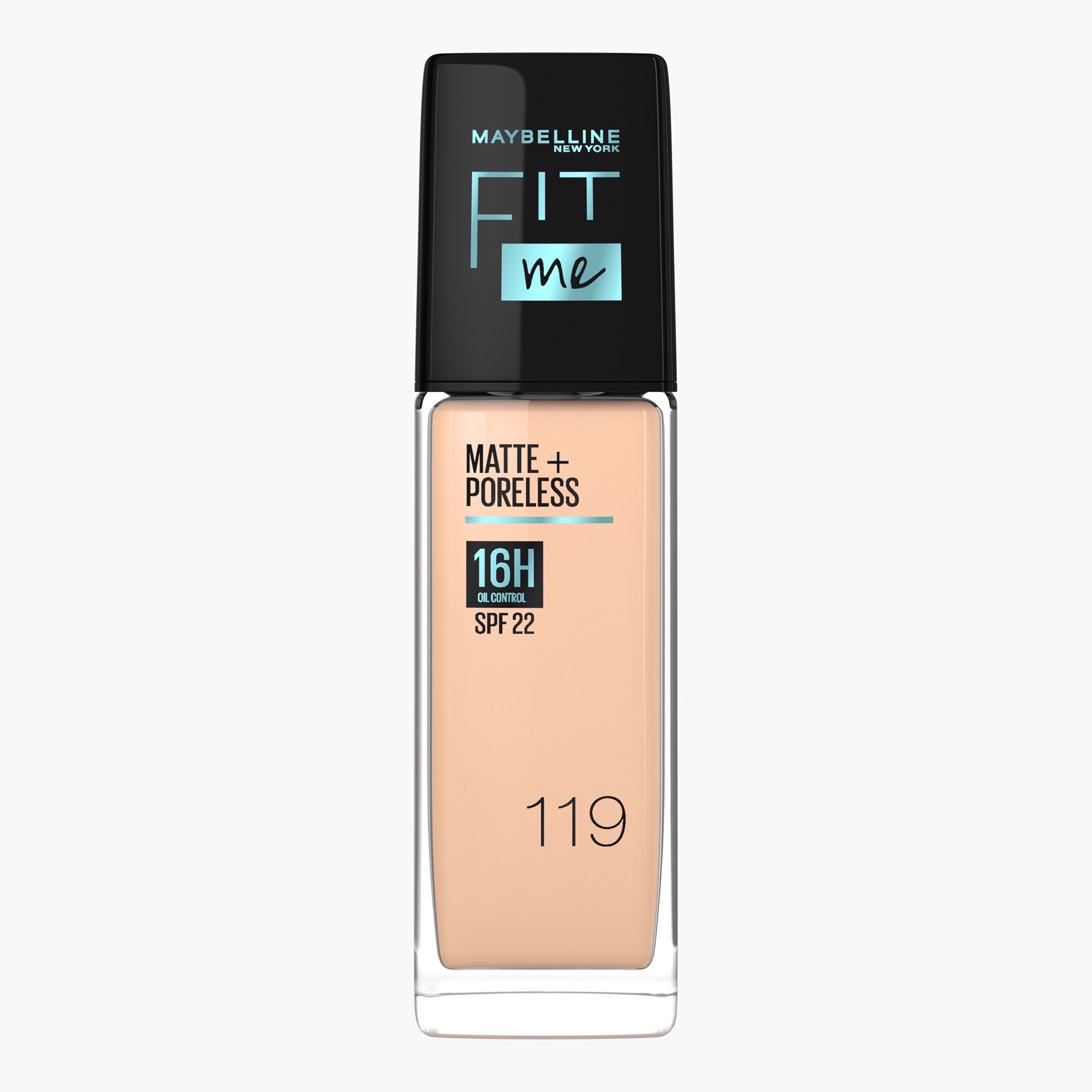 Maybelline New York Fit Me 119 Matte+Poreless SPF22 Liquid Foundation-beautyandpersonalcare-makeup-face-foundations-image-1