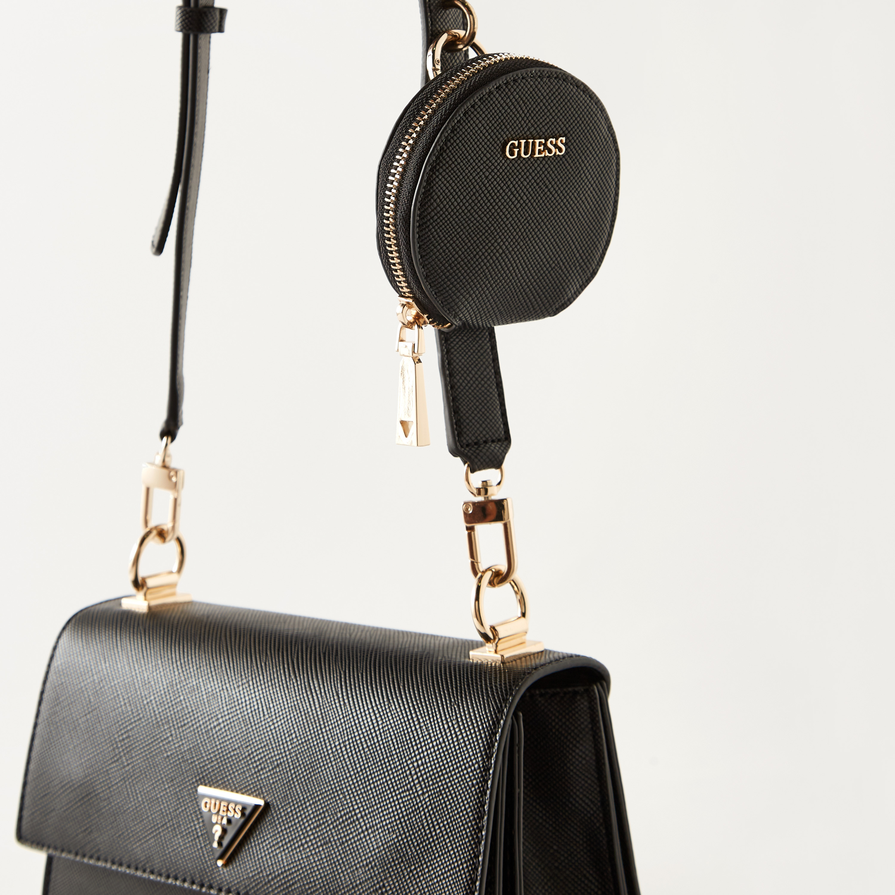 GUESS バッグ Guess ECO ALI CONVERTIBLE XBODY FLAP BLA