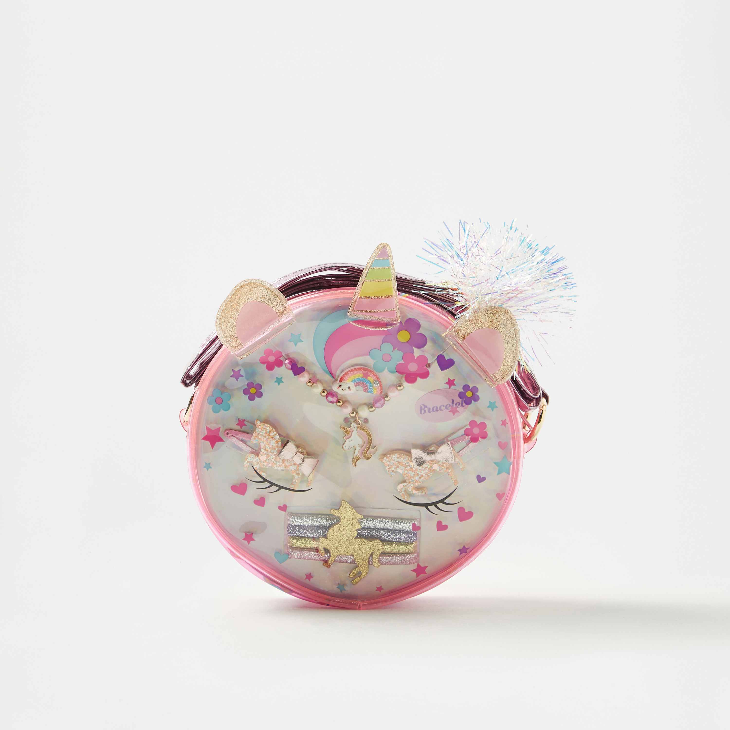 Hot Focus Unicorn Print Crossbody Bag with Accessories-girls-accessories-bags-image-2