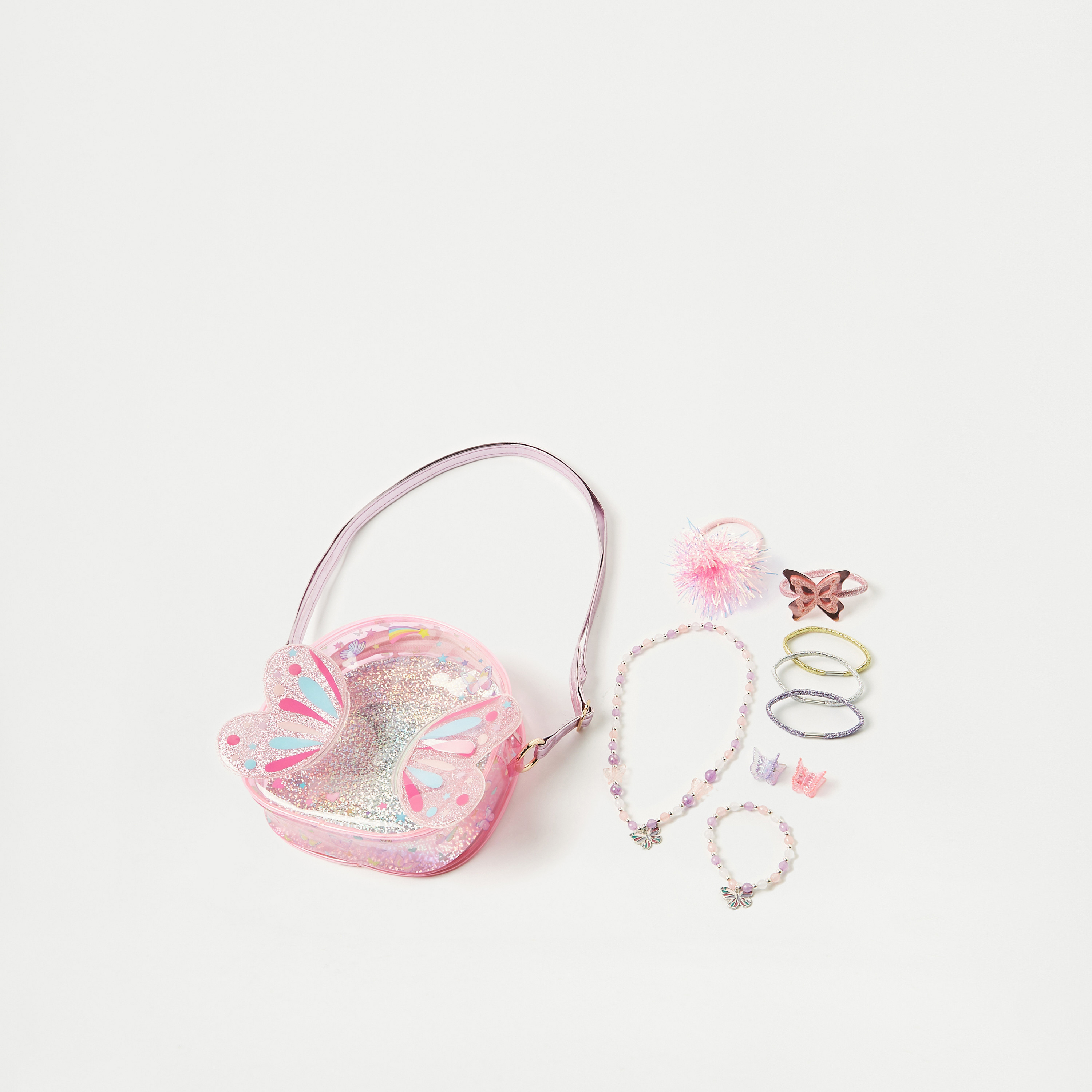 Hot Focus Butterfly Accent Crossbody Bag with Fashion Accessories-girls-accessories-bags-image-1