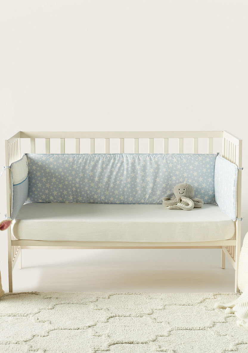 Cambrass 2-Piece Printed Cot Bumper Set - 390x30 cms-Baby Bedding-image-0