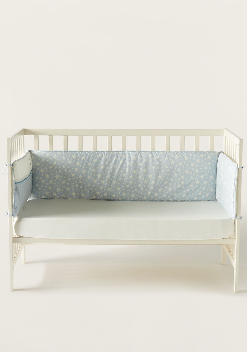 Cambrass 2-Piece Printed Cot Bumper Set - 390x30 cms-Baby Bedding-image-1