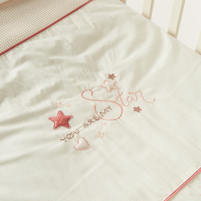 Cambrass 3-Piece Star Print Quilt Set - 70x130 cm-Blankets and Throws-image-3