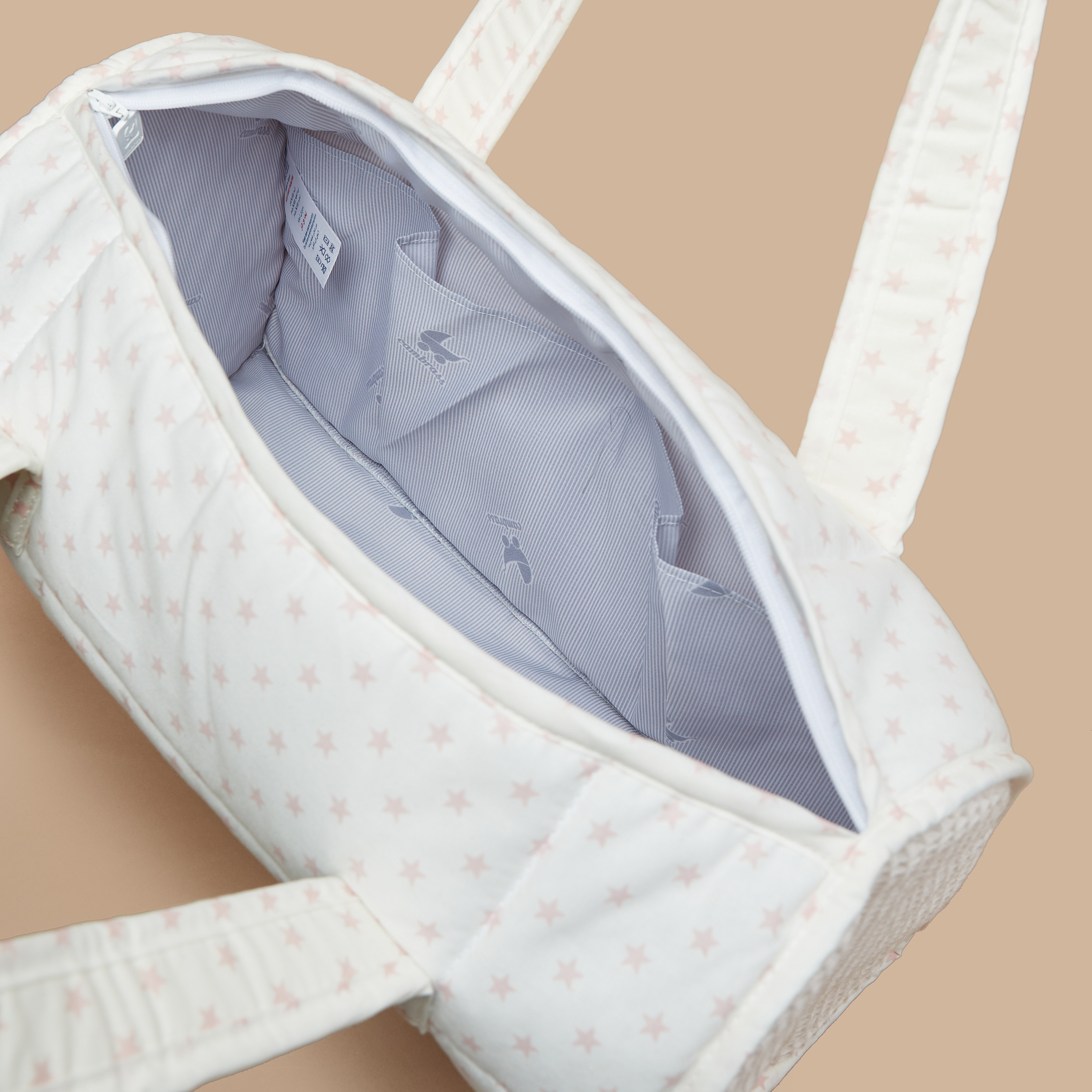 Cambrass All-Over Star Print Diaper Bag with Zip Closure-baby-gear-diaperbags-image-6
