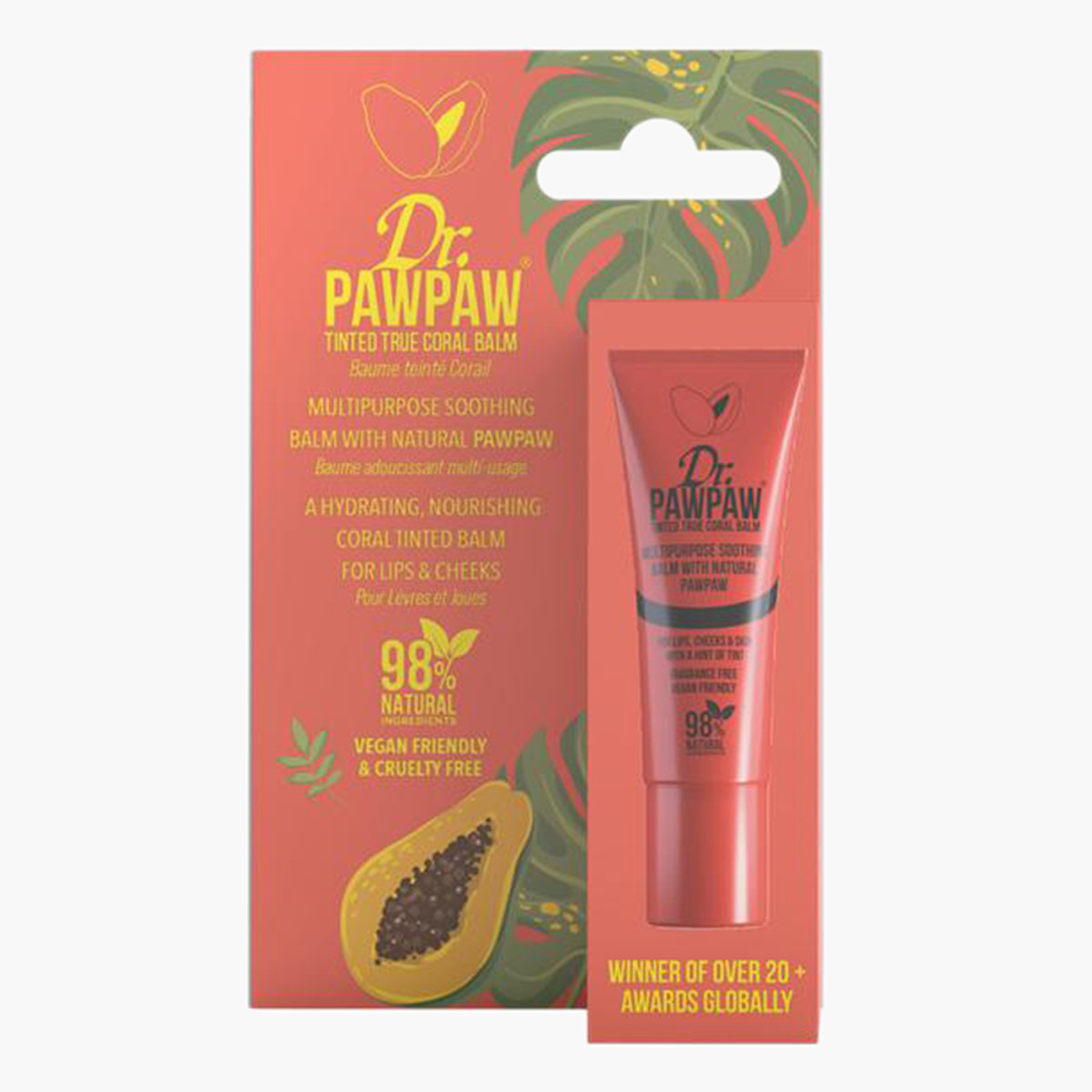 Dr. PAWPAW Tinted Peach Pink Lip and Cheek Balm - 10 ml-beautyandpersonalcare-skin-lipcare-image-1