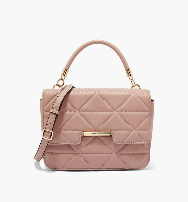 Shop Nine West Quilted Crossbody Bag with Detachable Strap and
