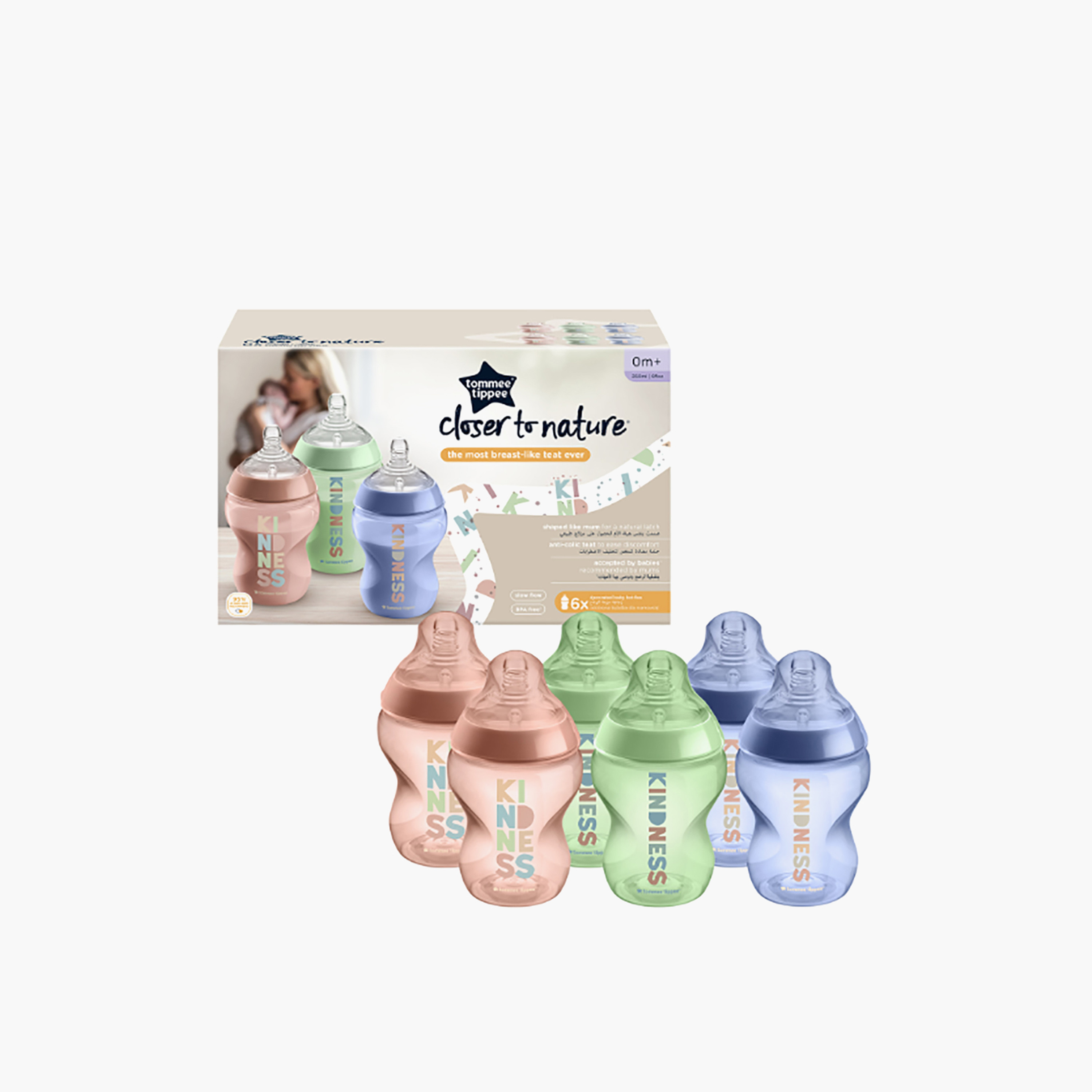 Tommee Tippee Assorted 6-Piece Feeding Bottle Set-baby-feeding-feedingbottles-bottlesandteats-image-3