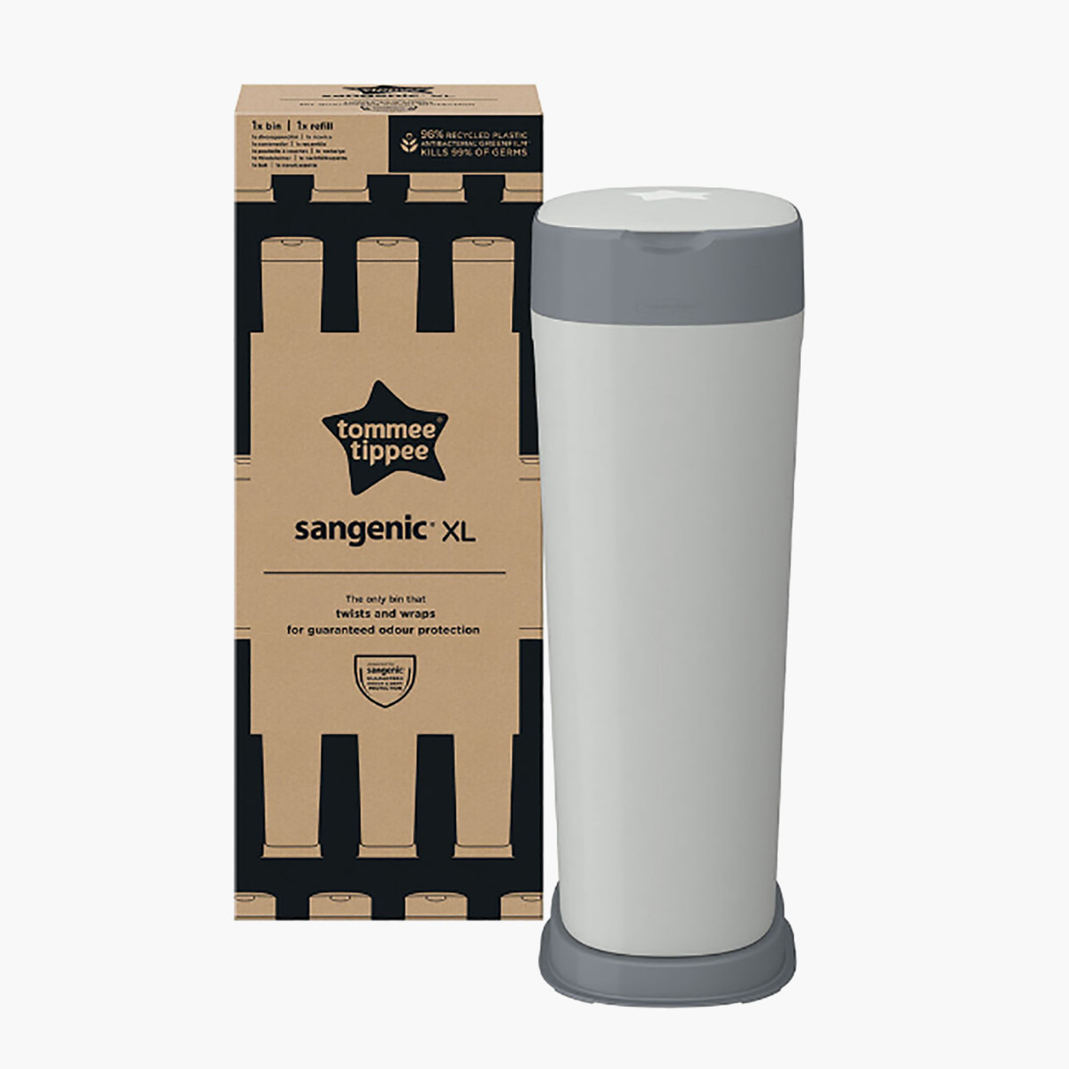 Tommee Tippee Twist & Click Sangenic XL Diaper Bin-baby-diapering-binsandrefills-image-1