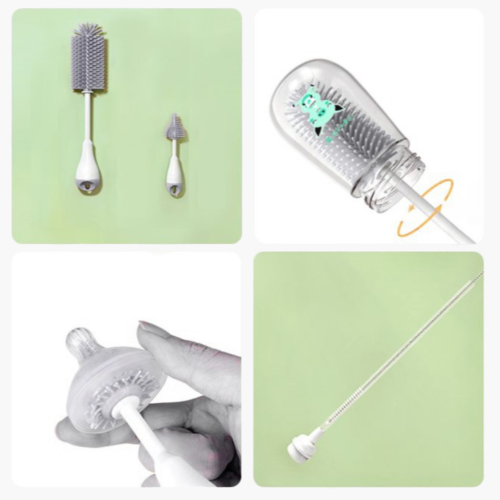 مجموعة فرشاة قارورة سيليكون من لوكو-baby-feeding-accessories-image-4