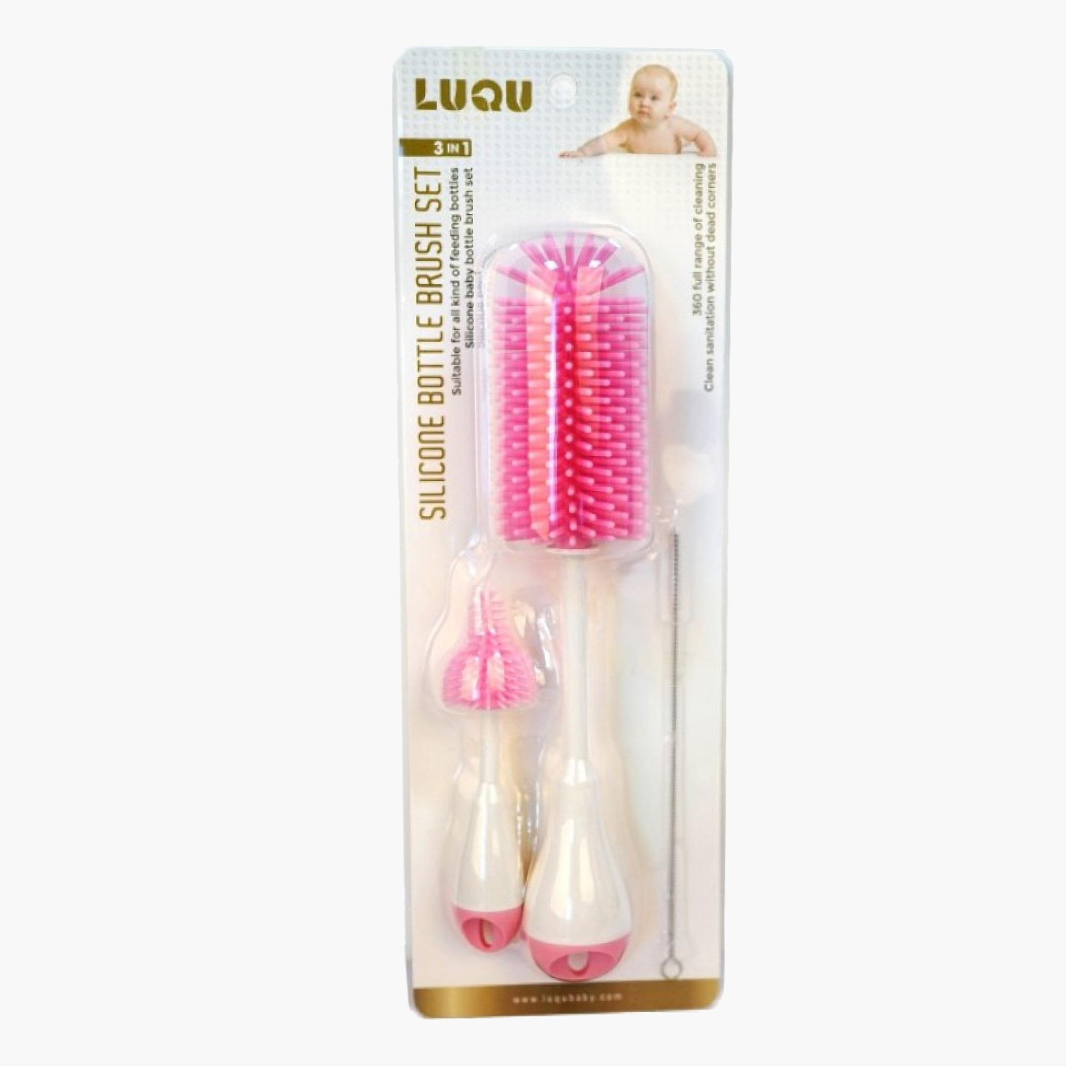 Luqu Silicone Bottle Brush Set-baby-feeding-accessories-image-1