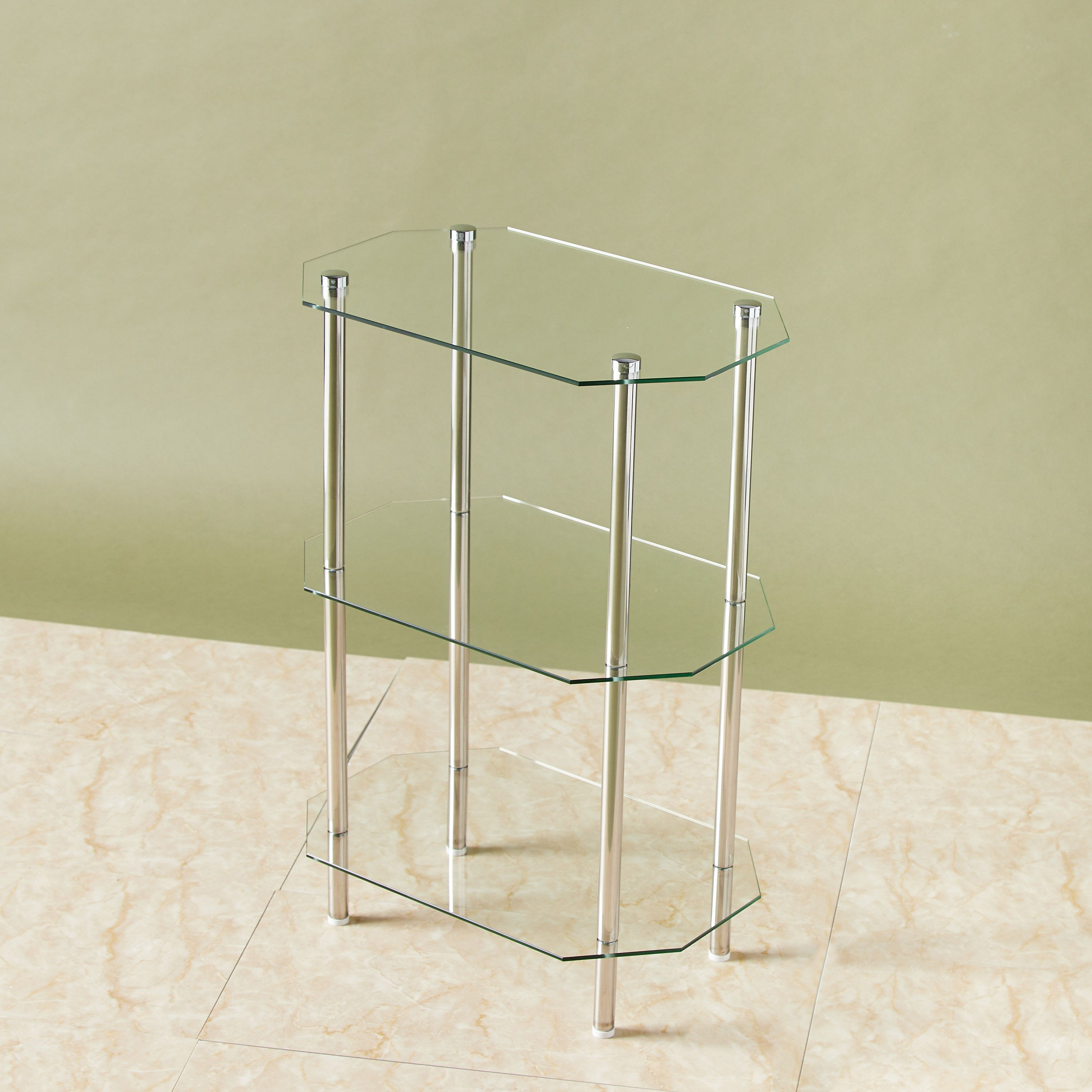 رف حمام 3 طوابق من الزجاج-household-bathandlaundry-bathaccessories-bathaccessorysets-image-3