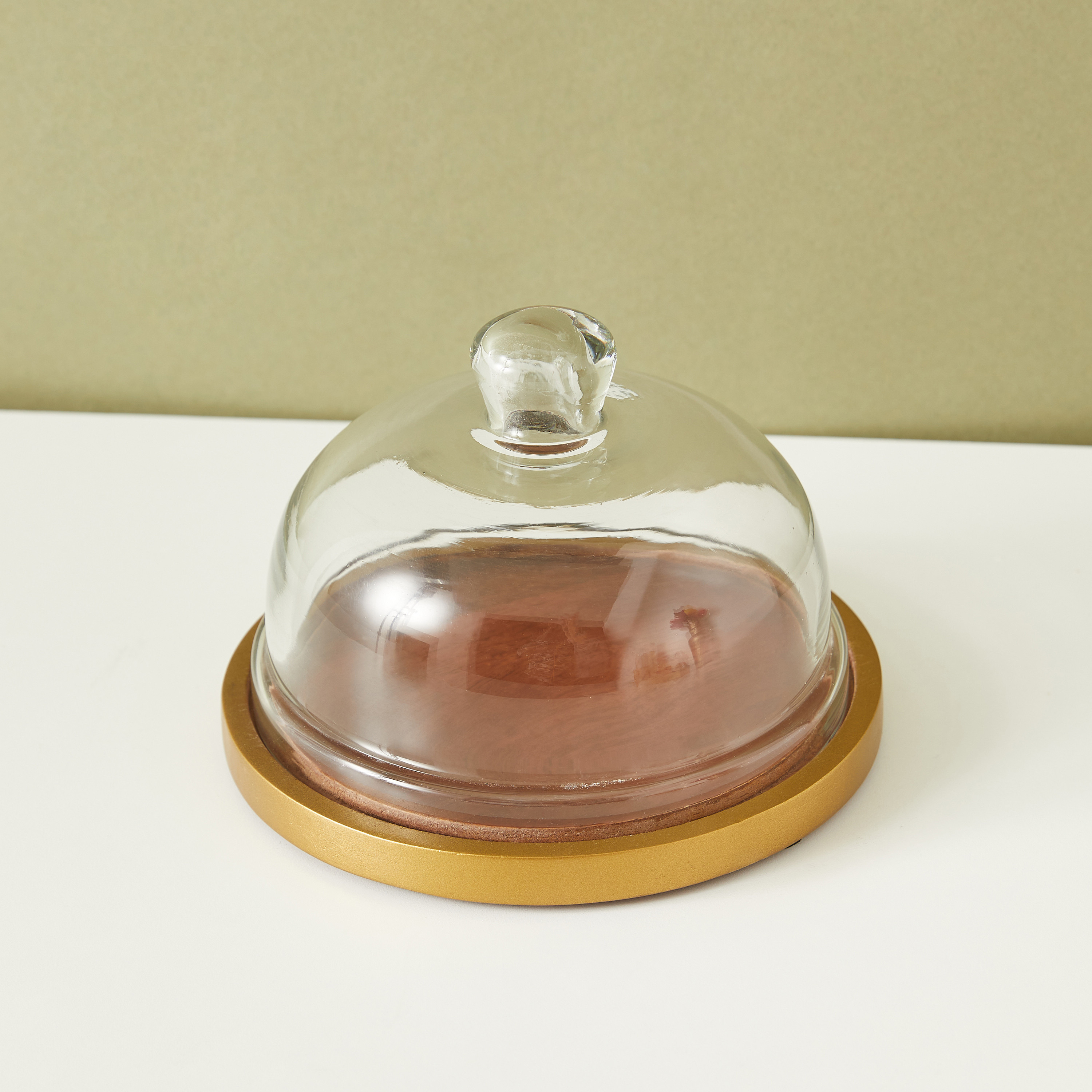 Wooden Cake Dome with Lid - 18 cms-household-dining-serveware-cakestands-image-3