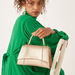 Haadana Textured Satchel Bag with Handle and Detachable Strap-Women%27s Handbags-thumbnail-0