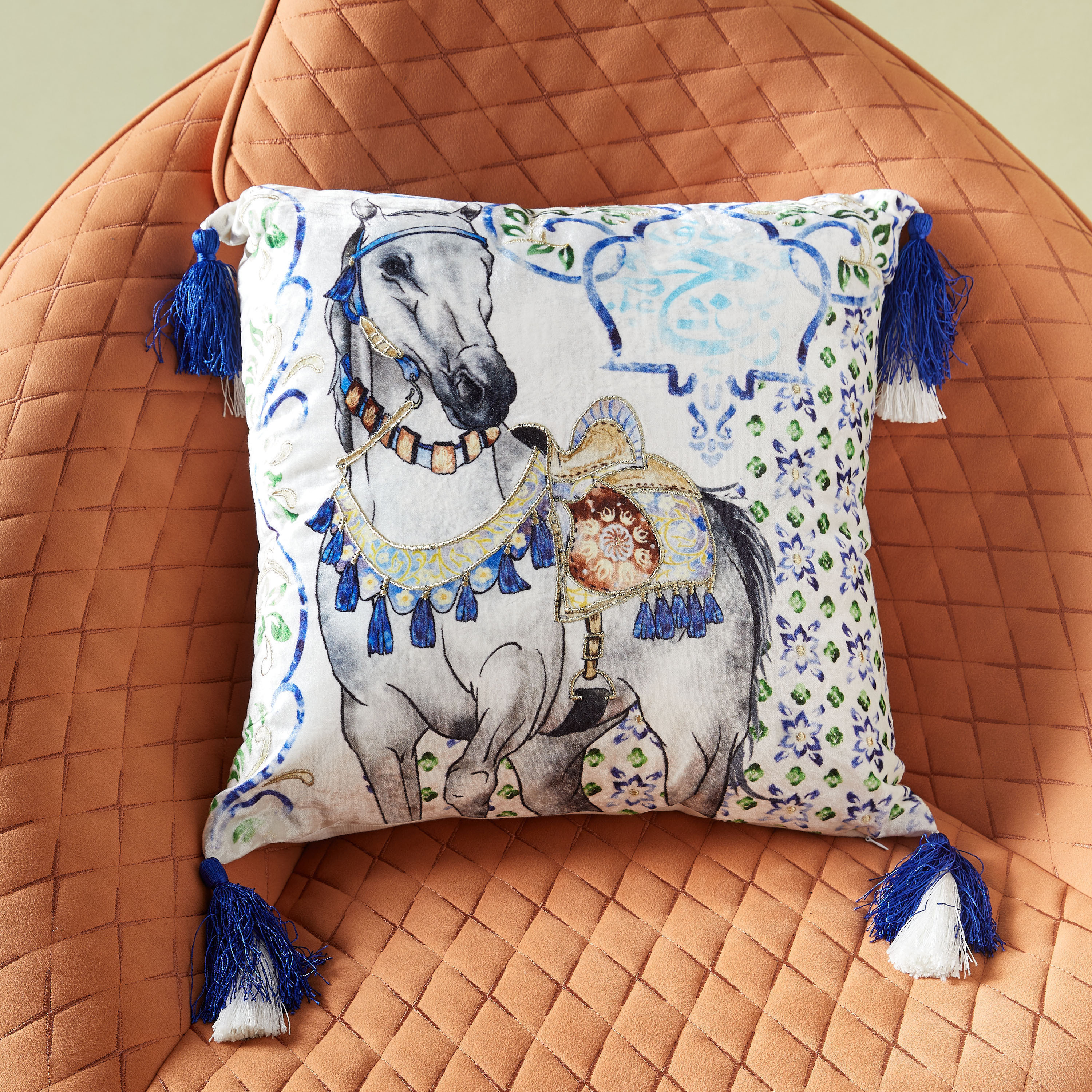 Horse print cushion best sale