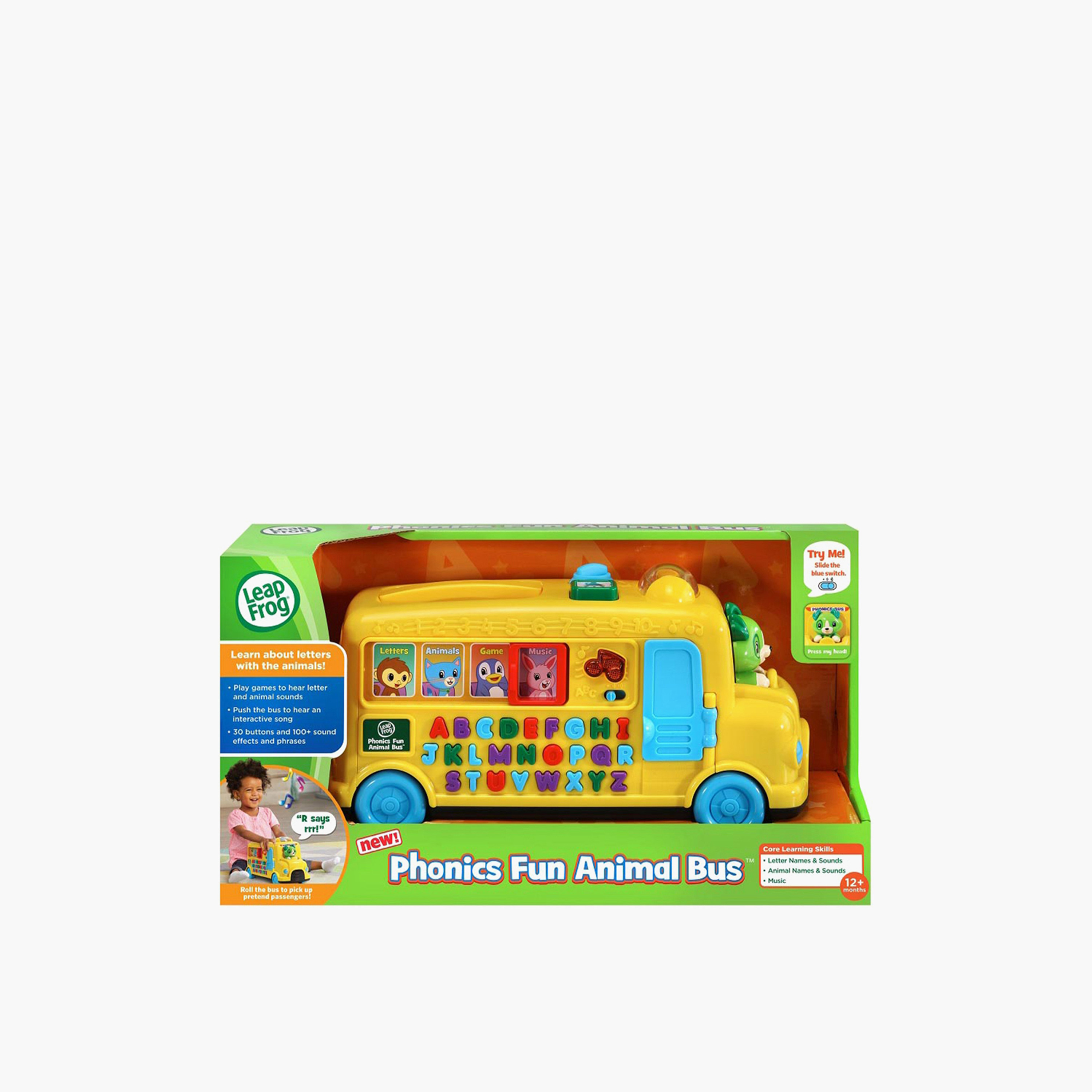 Phonics store bus toy