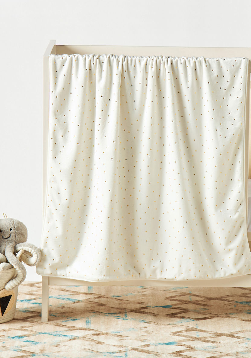 Juniors Velboa Glitter Baby Blanket - 75x100 cms-Blankets and Throws-image-0