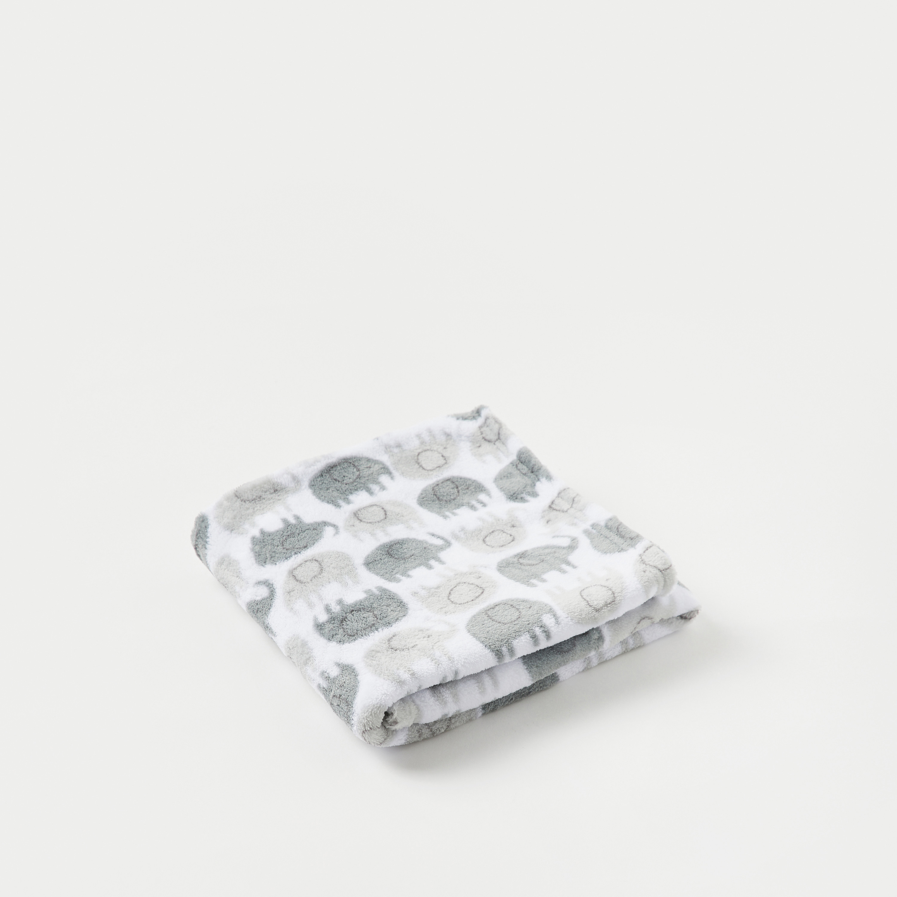 Juniors Elephant Print Towel and Soft Toy - 75x100 cm-baby-nursery-blanketsandswaddles-blanketsandquilts-image-2