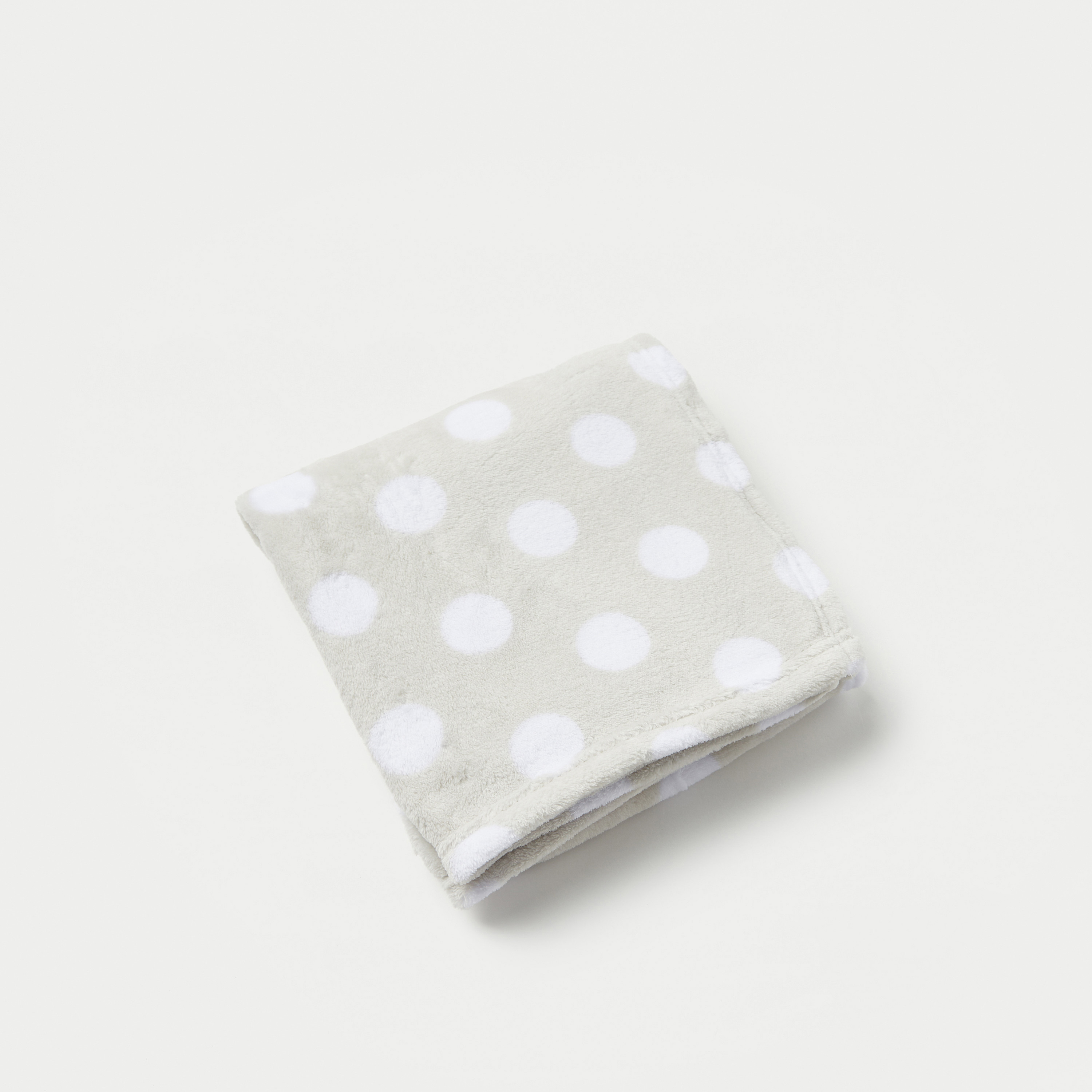 Juniors Polka Print Fleece Blanket with Soft Toy-baby-nursery-babybedding-image-2