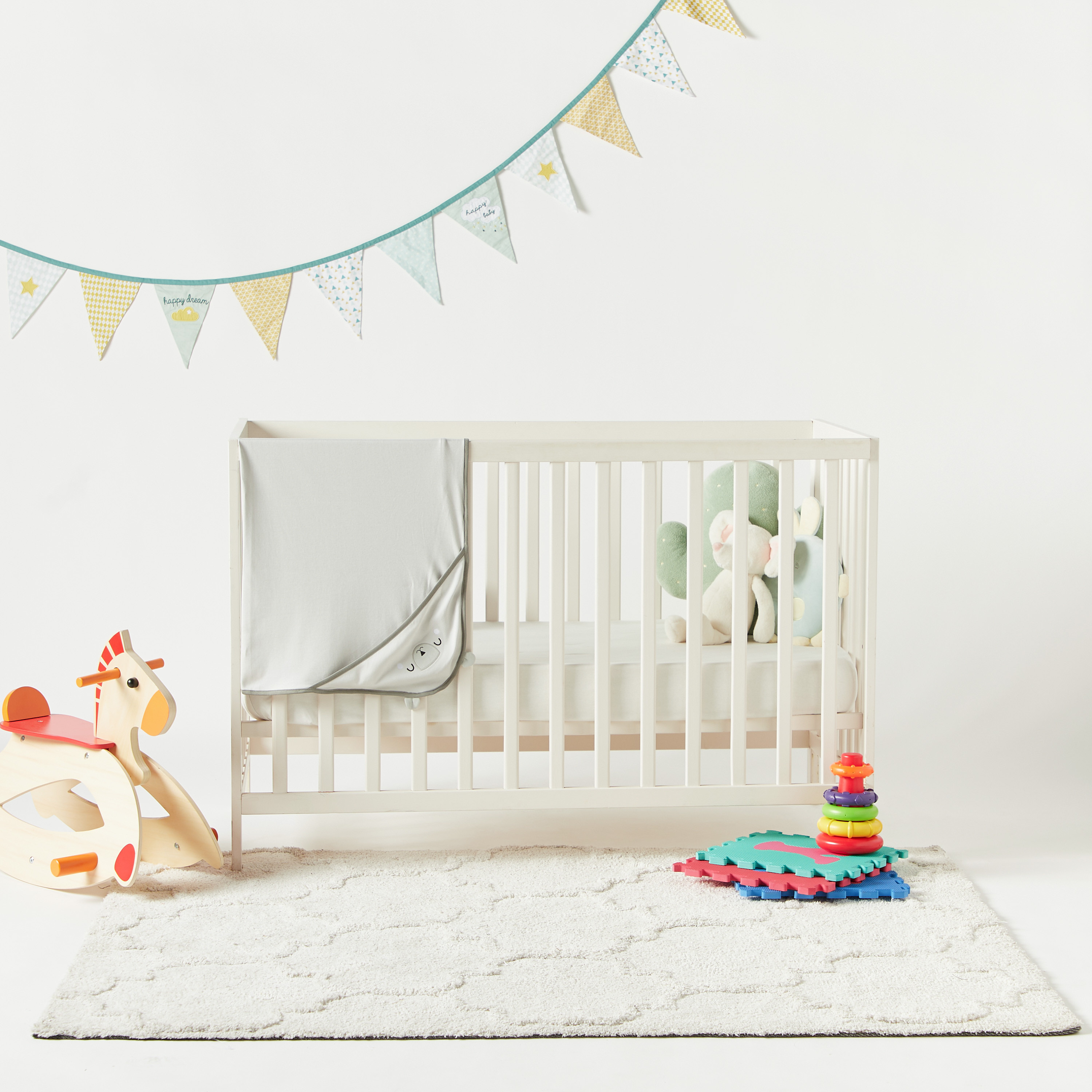 Juniors Embroidered Receiving Blanket with Hood - 80x80 cms-baby-nursery-blanketsandswaddles-receivingblankets-image-5