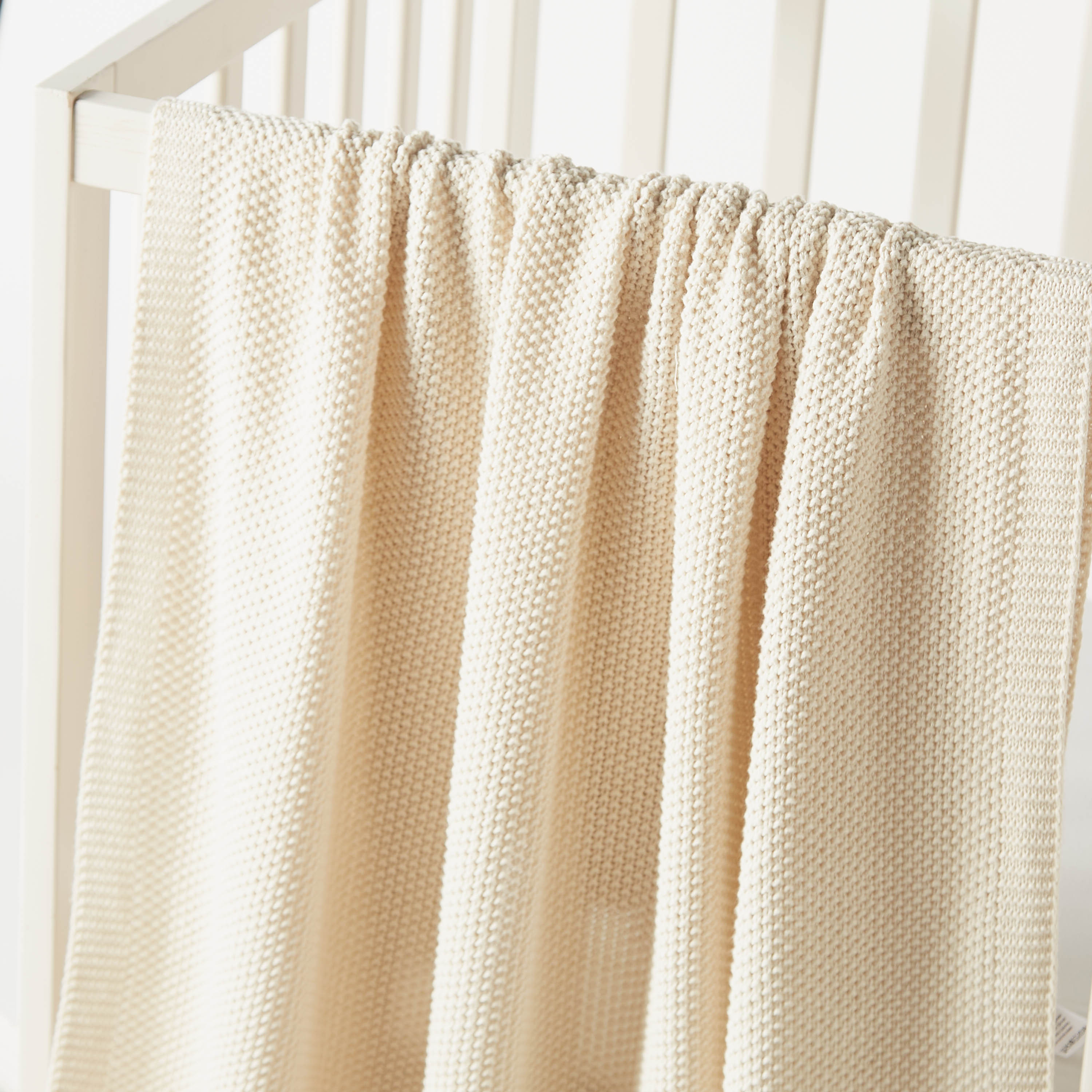 Juniors Solid Knitted Blanket - 100x80 cms-baby-nursery-blanketsandswaddles-blanketsandquilts-image-2