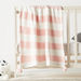Juniors Striped Knitted Raschel Blanket with Pom Pom Detail - 100x80 cms-Blankets and Throws-thumbnail-0