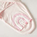 Juniors Printed Rainbow Applique Swaddle Wrap with Hook and Loop Closure-Swaddles and Sleeping Bags-thumbnailMobile-2