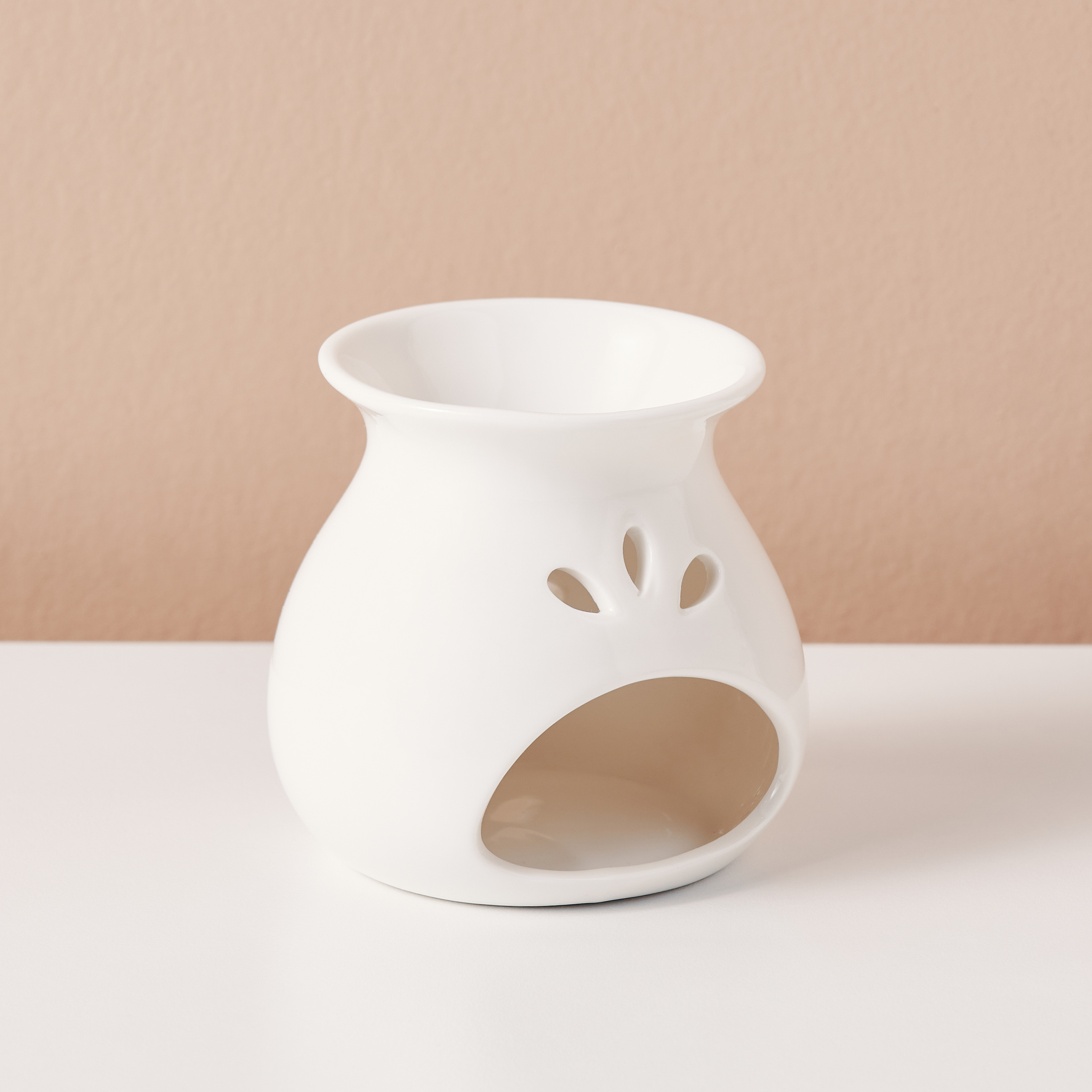 Essentials 3 Leaf Oil Burner - White-household-homefragrance-burners-image-3